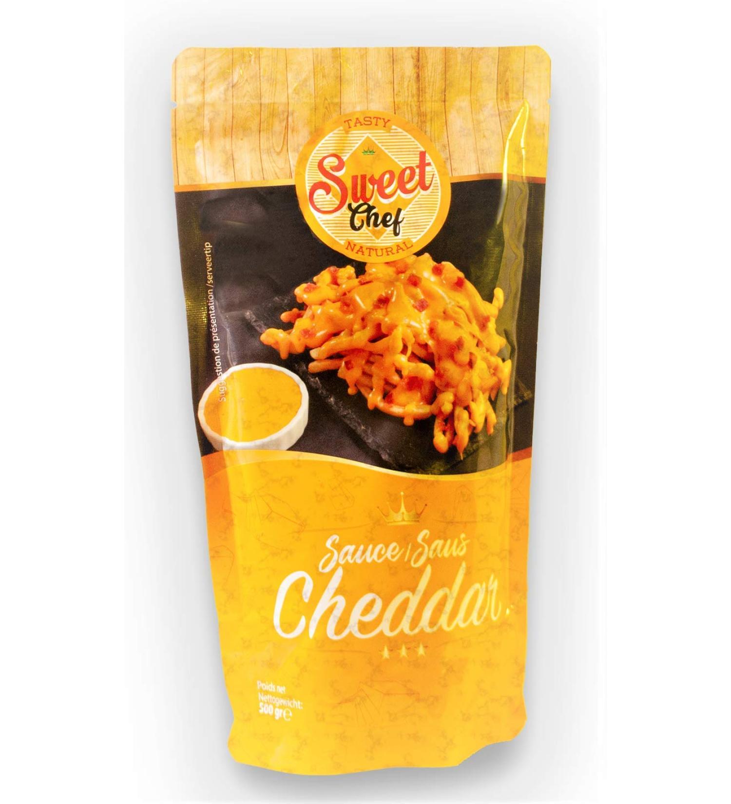 sweet Cheddar sauce - cheese - 500 g - ready to use.