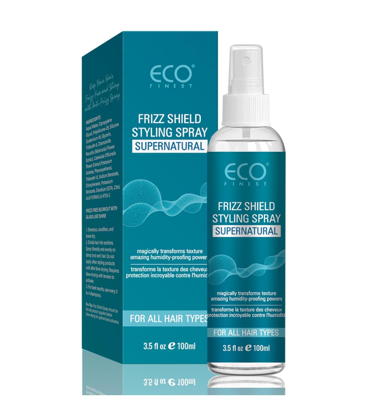 Natural Anti-Frizz Spray Leave-In Conditioner Spray for Frizzy Dry Hair Lightweight Adds Shine and Reduces Frizz - Buy Online on GoSupps.com