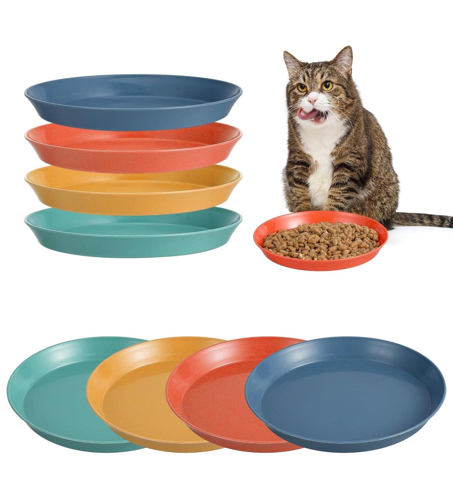 8 Pcs Cat Food Dish Cat Bowls Whisker Fatigue Free Cat Food Bowls Multipurpose Cute Pet Bowl to Relieve Whisker Fatigue for Cats Kittens Puppies Dishwasher Safe (Four color) - Buy Online on GoSupps.com