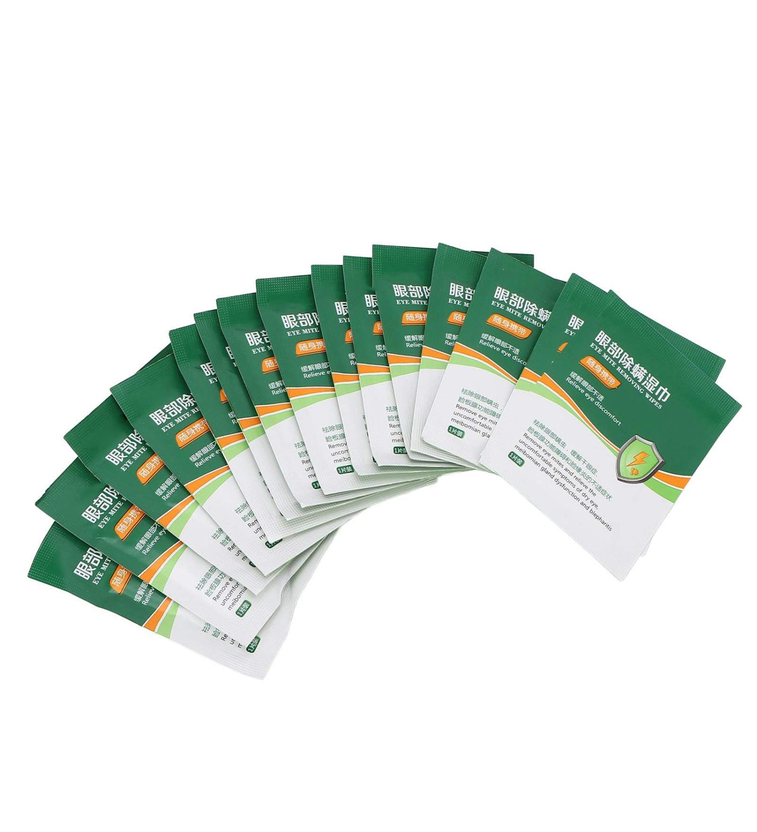 Tea Tree Oil Eyelid Cleansing Wipes - 15pcs, Mite Removing & Relief for Dry Itchy Eyes - Buy Online on GoSupps.com