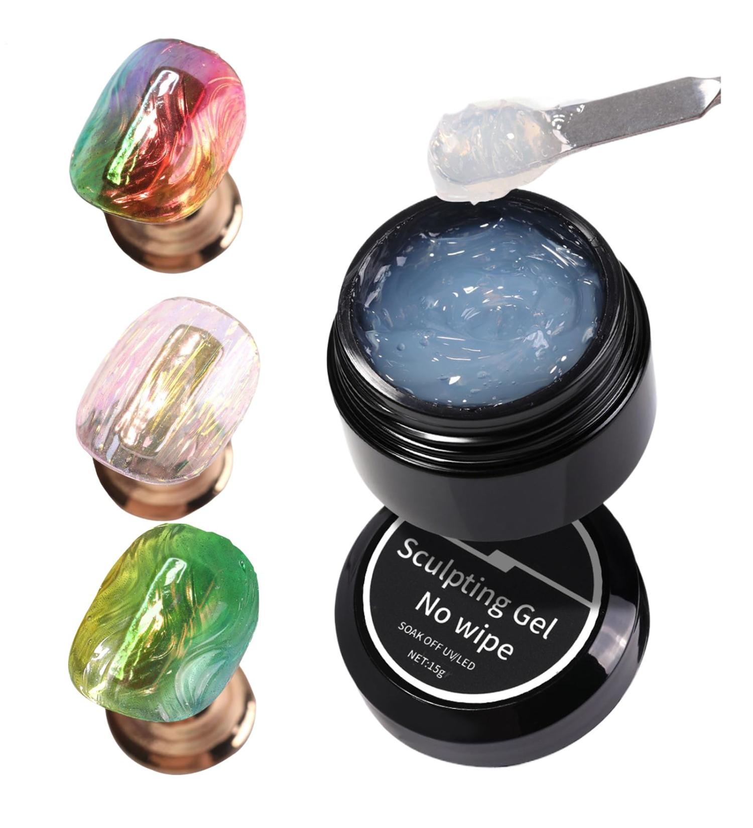 Nail Sculpting Glue | No-Rinse Nail Polishing Gel - Non-Drip Adhesive for Passionate Artists Beginners and Creative Stylists - Buy Online on GoSupps.com