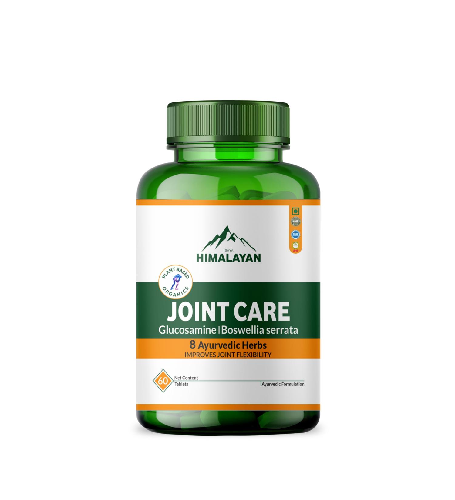Divya Himalayan Plant-Based Joint Care Supplement 60 Tablets Improves Joint Flexibility Strengthen Muscles | Supports Mobility for Men Women Old Age - 60 Joint Support Tablet