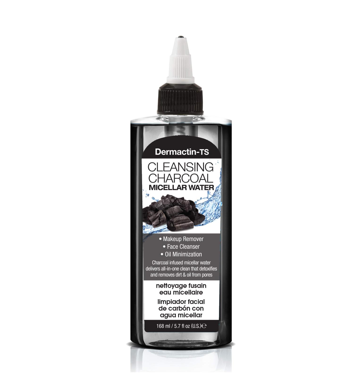 Cleansing Charcoal Micellar Water - Best Makeup Remover & Oil Minimizer | 5.7 oz - International Shipping Available - Buy Online on GoSupps.com