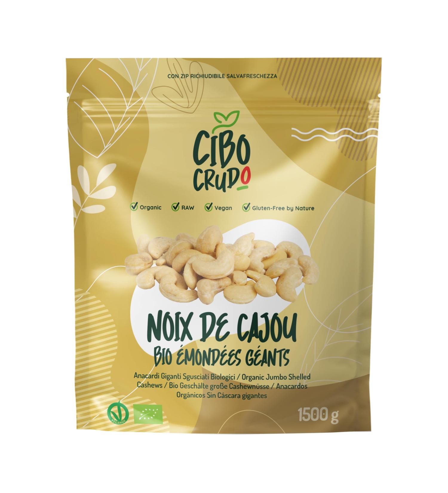 Organic Cashew Nuts - 1.5 Kg. Unsalted Unroasted and Raw Nuts. Untreated and No Additives Gluten Free and Vegan. Rich in Protein Vitamins and Minerals. Organic Cashew Nuts. - Buy Online on GoSupps.com