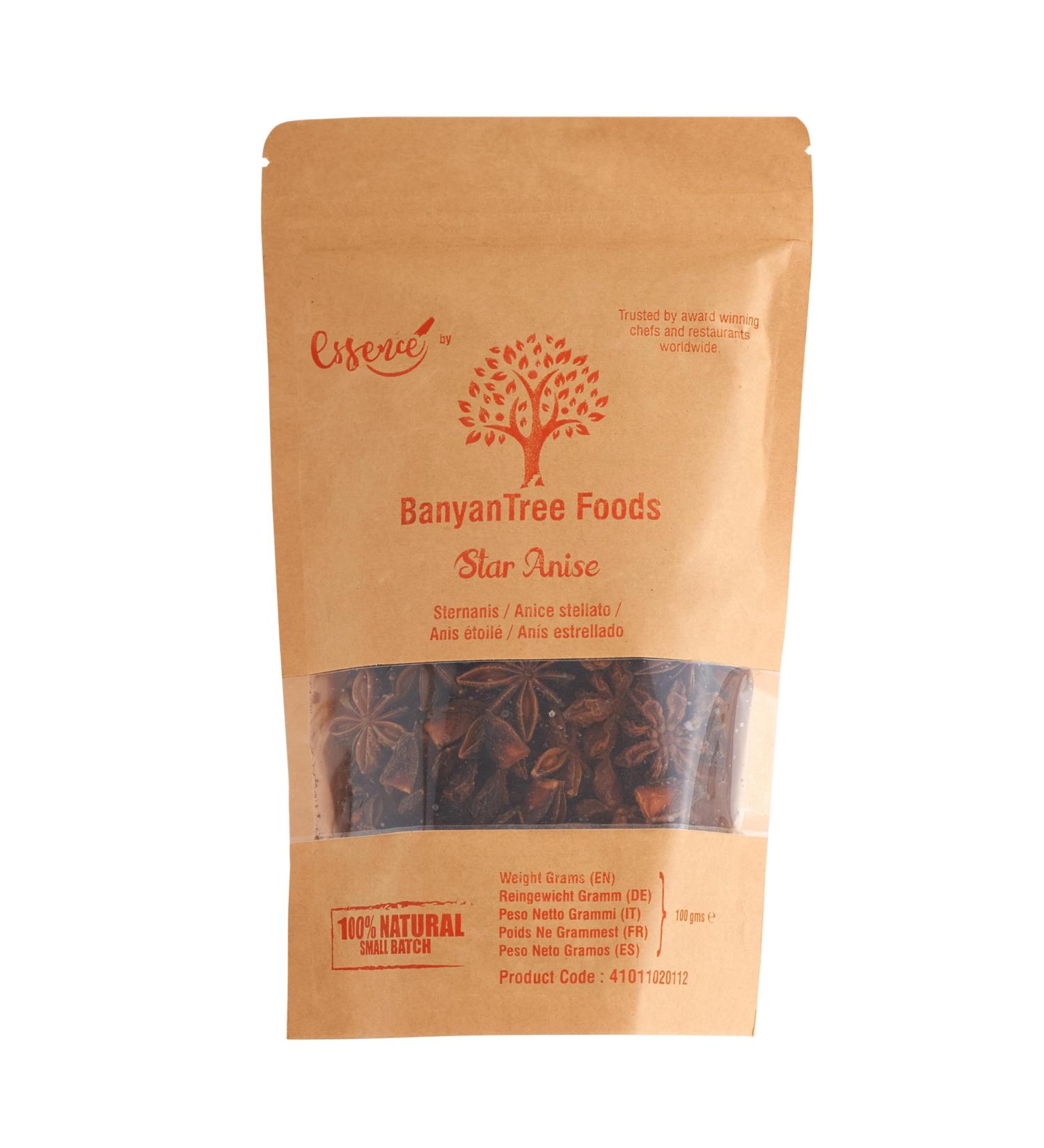 BanyanTree Foods Anis toil entier | Badiane toil 100g Tout naturel | Id al pour les th s la p tisserie et la cuisine