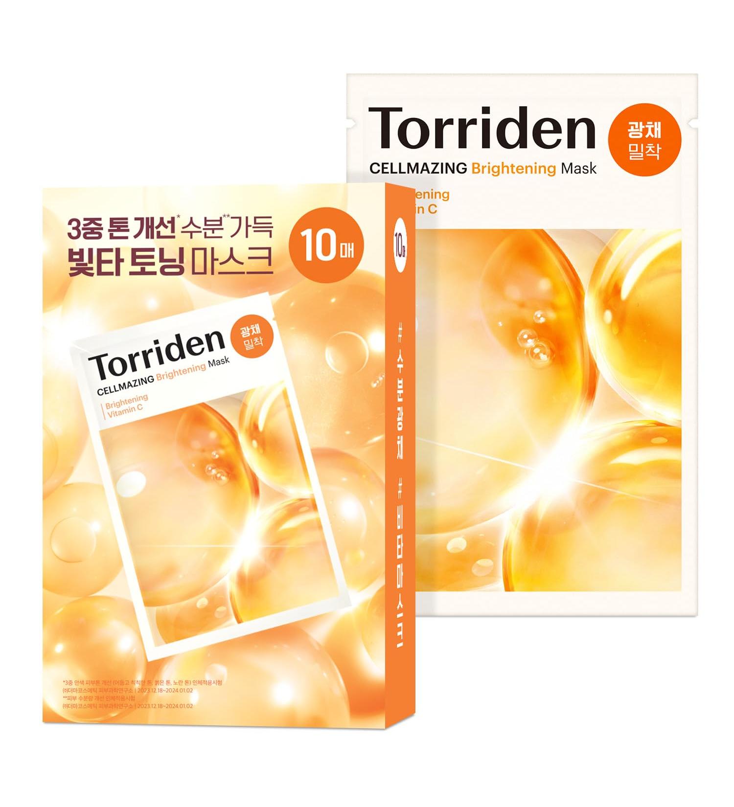 Torriden CELLMAZING Vita C Sheet Mask - 10 Sheets for Radiant Skin Tone & Complexion Improvement - Buy Online on GoSupps.com
