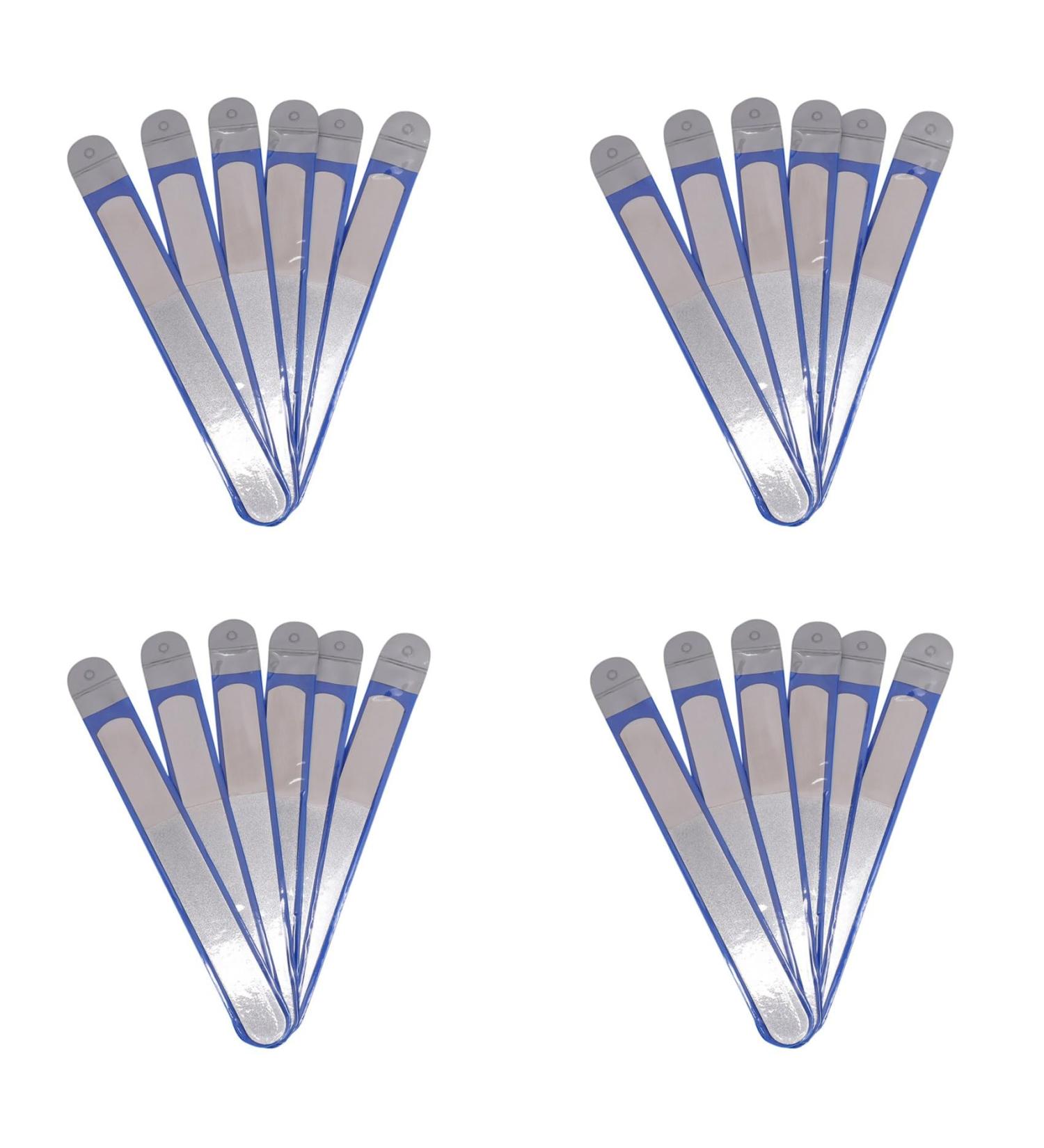 Balawin 24 Pieces Stainless Steel Nail File Double-Sided Diamond Nail File Metal Nail File Manicure File for Family and Travel - Buy Online on GoSupps.com
