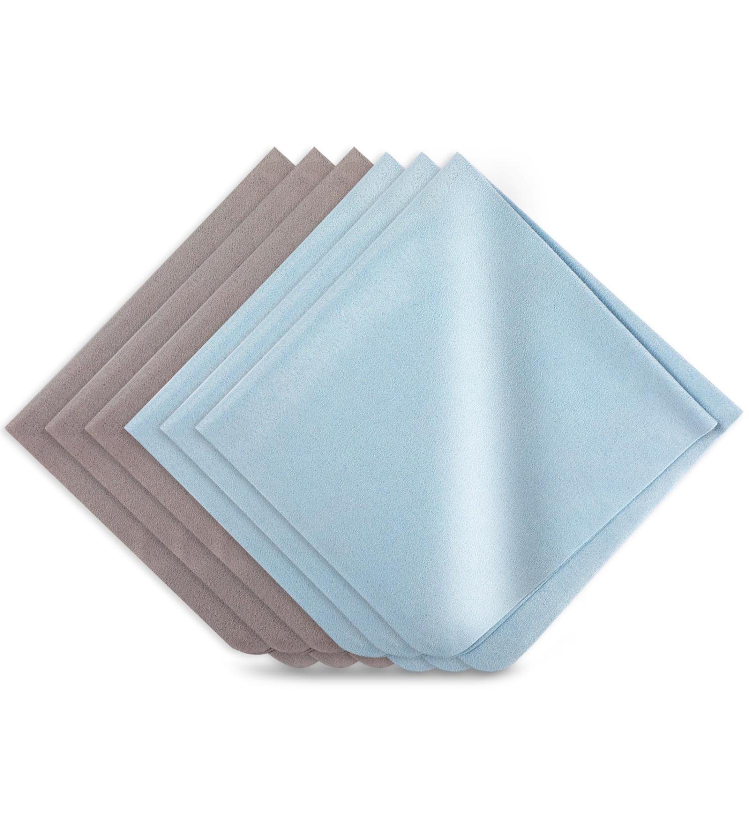 Extra Large Microfiber Cleaning Cloths - 4PCS 12x12 Inch Eyeglass Lens & Glass Cleaner - Reusable & Ideal for Glasses - Buy Online on GoSupps.com