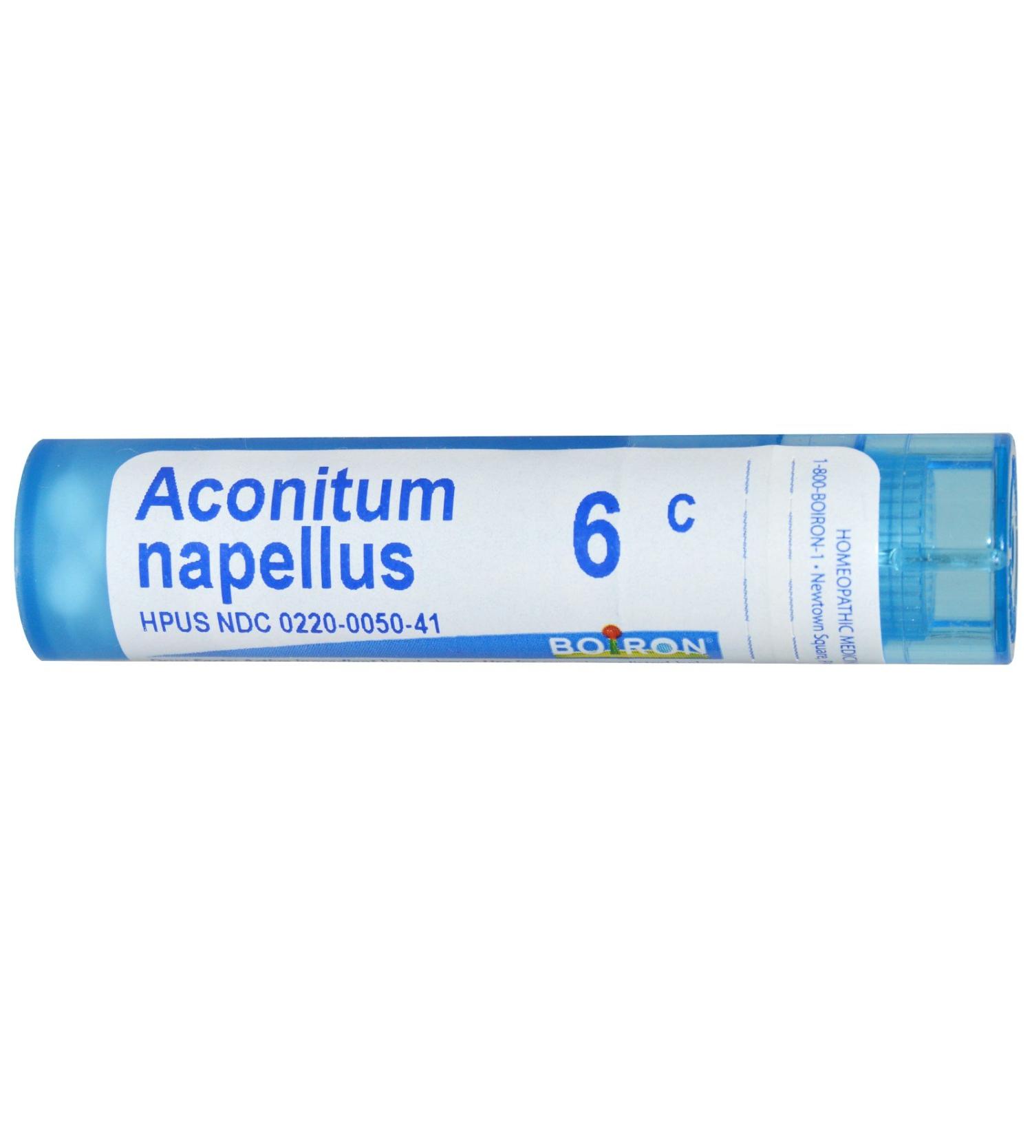 Aconitum Napellus 6C - Homeopathic Medicine for High Fever of Sudden Onset (80 Pellets)