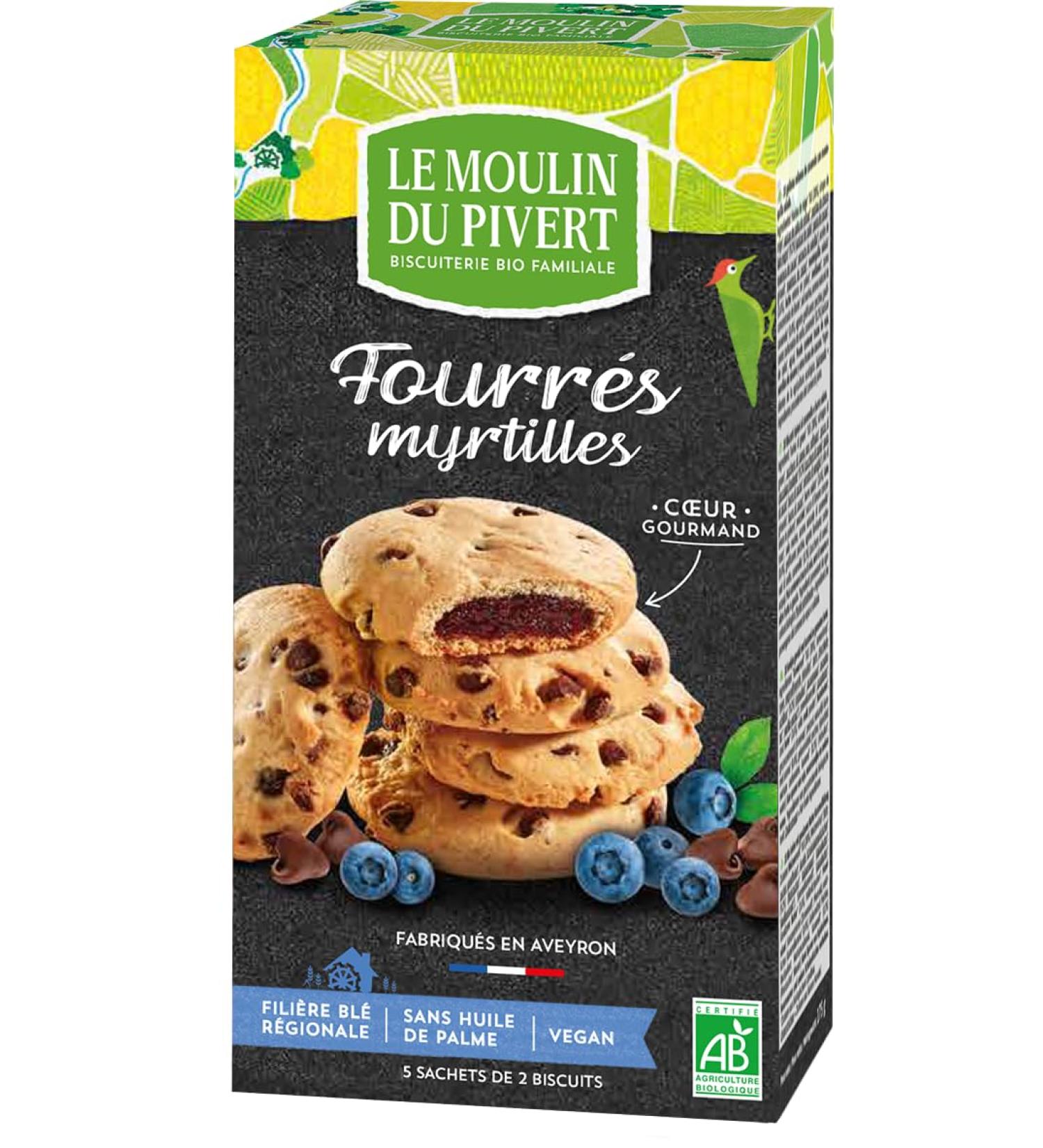 Moulin Pivert Filled Blueberry 175 g