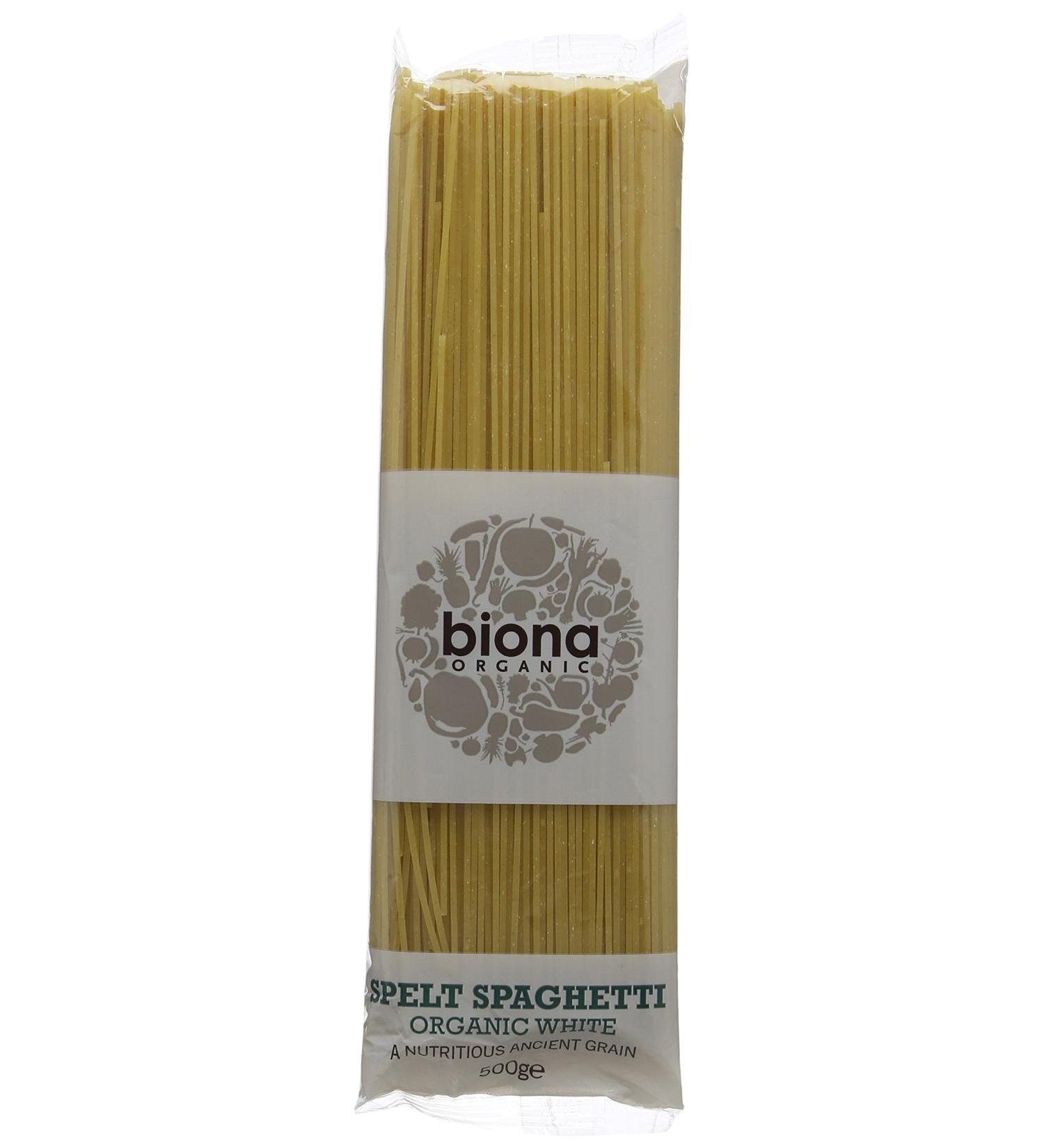Biona Bronze Extruded Spelt Spaghetti Organic White Pasta 500 g - Buy Online on GoSupps.com