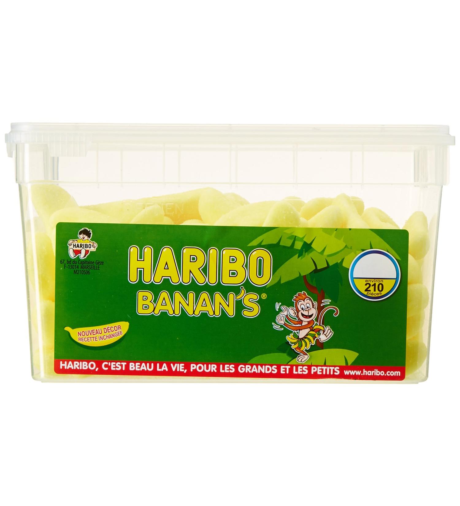 HARIBO - Banan's - Bonbons Sans Colorants Artificiels - Bo te de 210 Bonbons - Buy Online on GoSupps.com