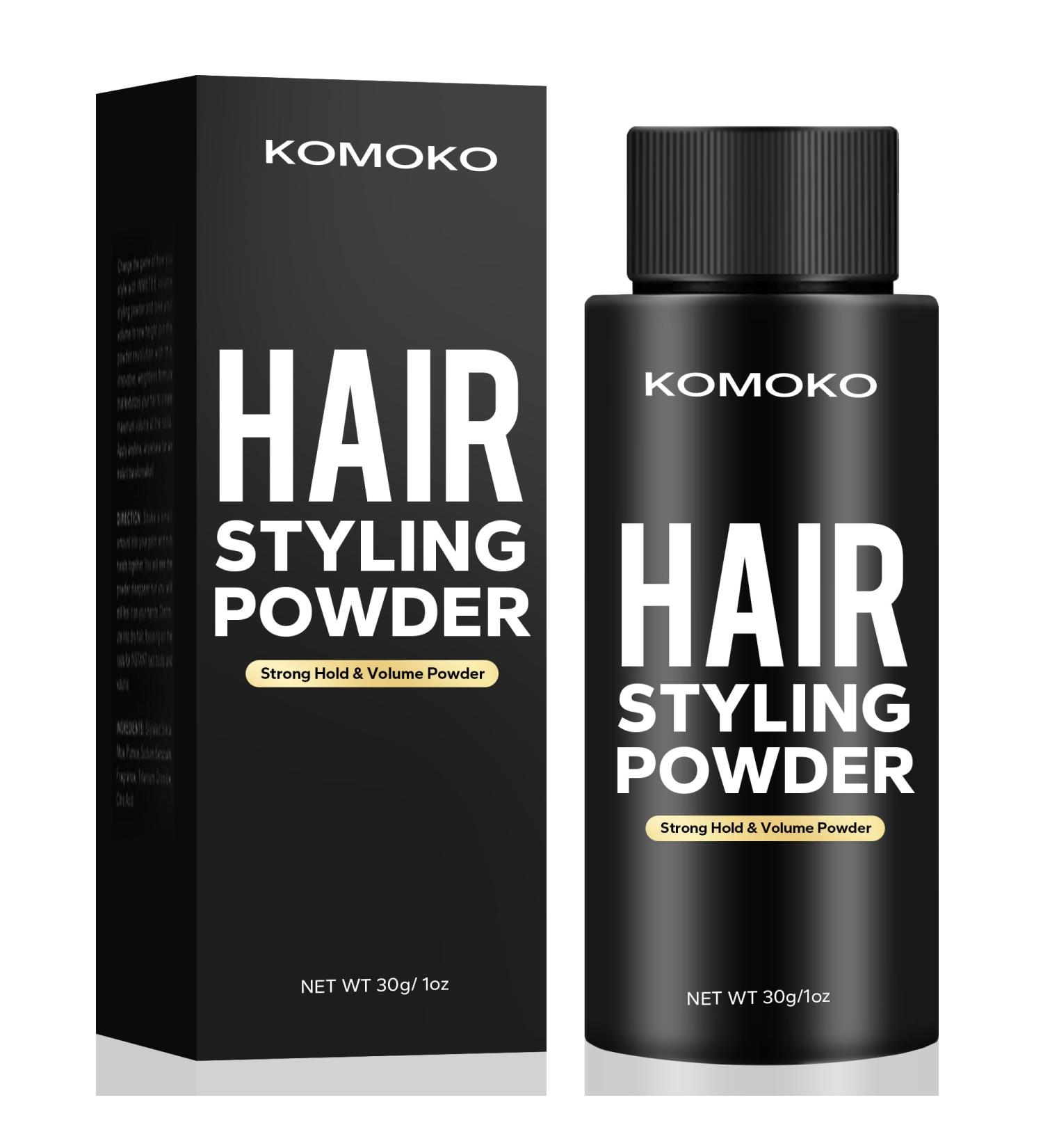 Komoko Hair Styling Powder for Men - Volumizing Matte Finish Strong Hold (0.7 oz) - Perfect for Natural Look - Buy Online on GoSupps.com