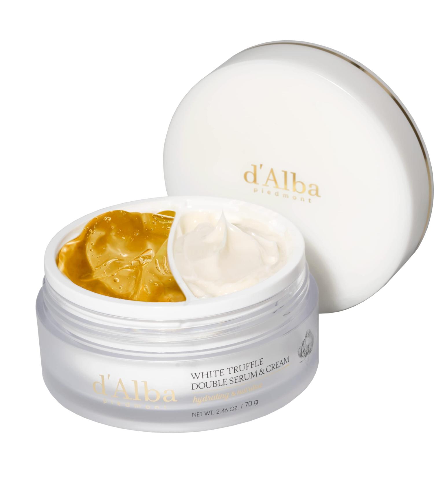 Dalba White Truffle Double Serum & Cream Vegan Aqua Hydrating Serum & Intense Cream 208.9g - Buy Online on GoSupps.com