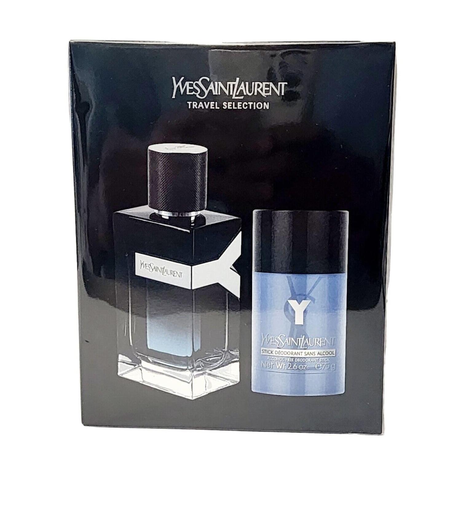 YVES SAINT LAURENT YSL Y 3.4 EDP Spray +2.5 Deodorant Stick for Men 2 Piece Set (Spray + Deodorant)