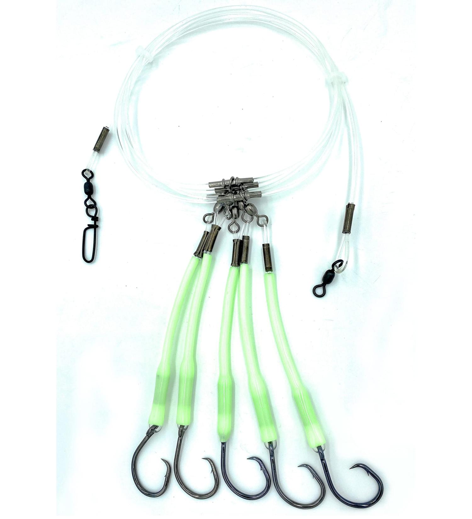 Deep Drop Fishing Rig with 5 Demon Circle 6/0 Hooks and Glow Sleeve - Snapper Rig - Buy Online on GoSupps.com