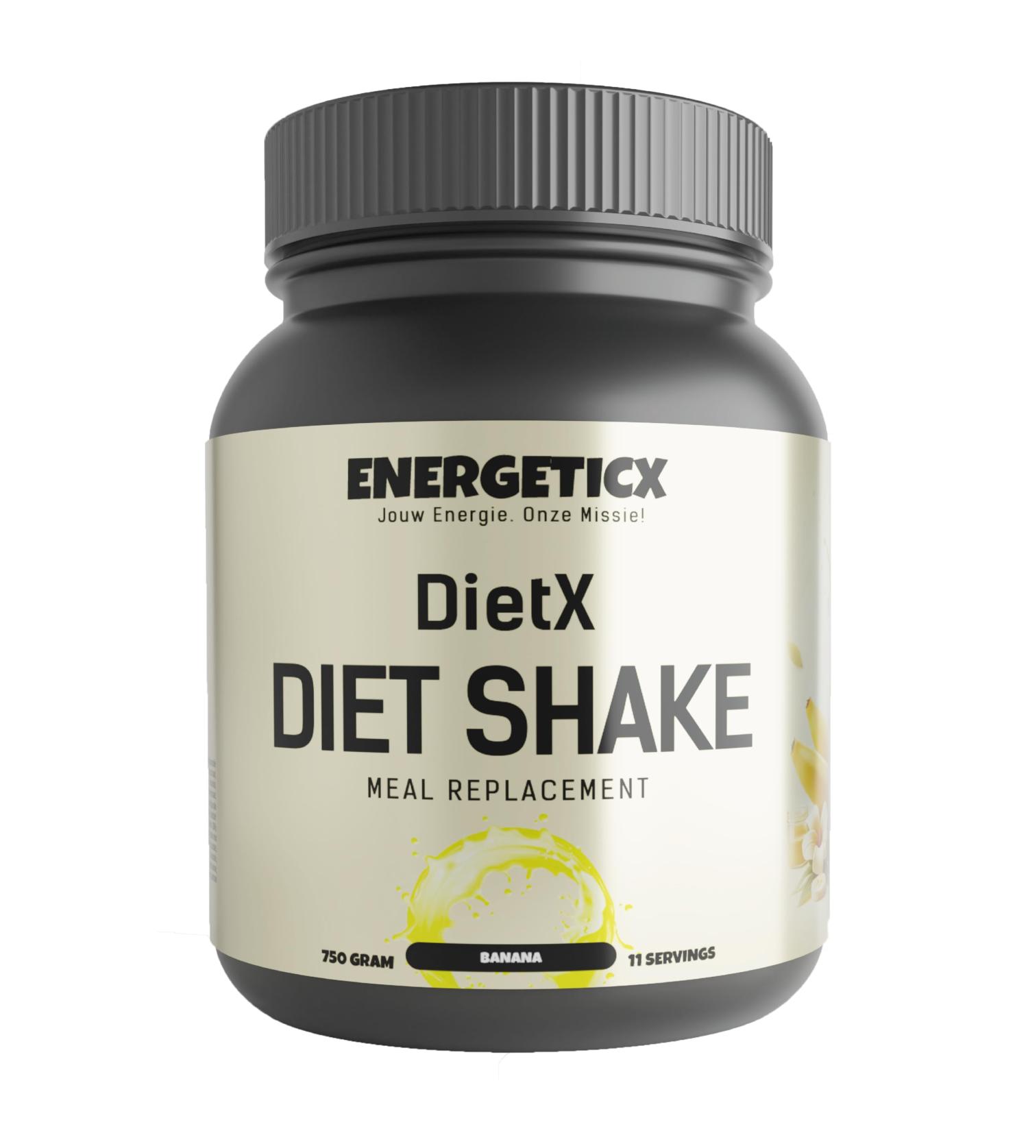 Energeticx Complete Meal Shake Complete Meal Replacement with Protein Fiber and Essential Vitamins 1000gr Banana - Buy Online on GoSupps.com