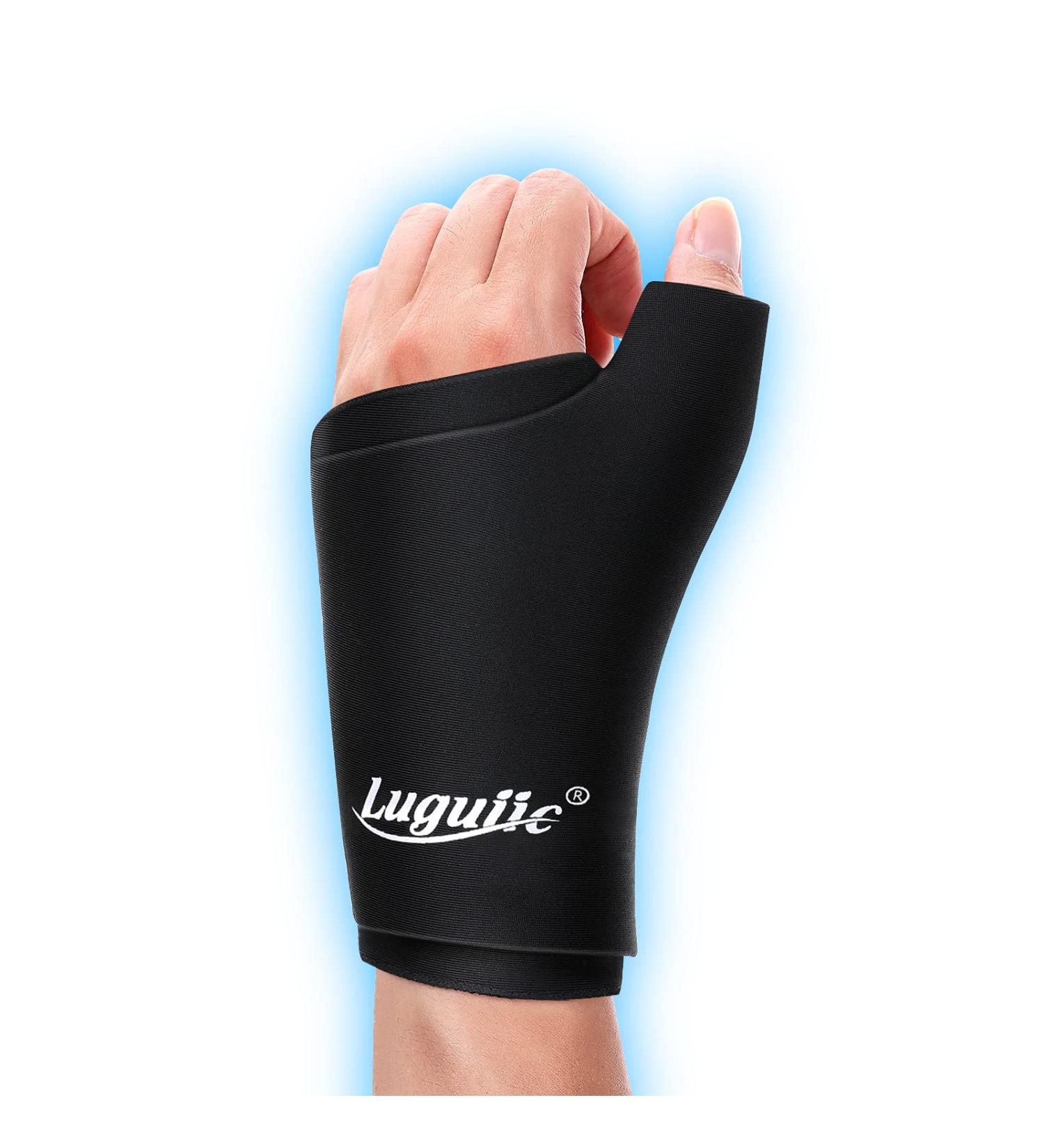 Luguiic Wearable Thumb Wrist Ice Pack - Hot Cold Compress for Carpal Tunnel, Arthritis, Tendonitis | Reusable Hand Finger Ice Pack for Swelling & Bruises - Buy Online on GoSupps.com