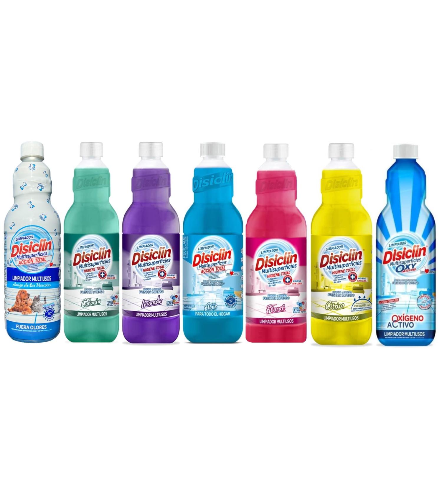 Disiclin Floor & Multi Surface Cleaner Bundle (7 x 1L) LIMPIADOR MULTIUSOS Concentrated Multipurpose Spanish Cleaning Product