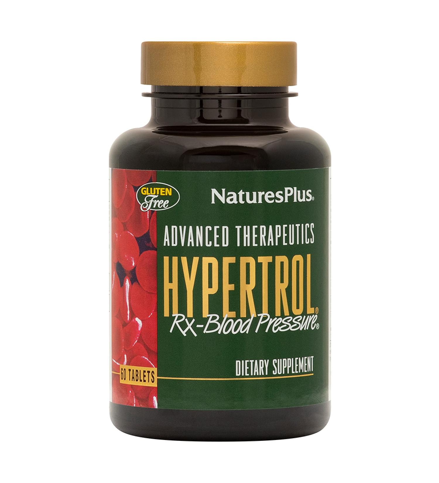 Nature's Plus Hypertrol RX Blood Pressure Support - 60 Tablets for Healthy Circulation - Buy Online on GoSupps.com