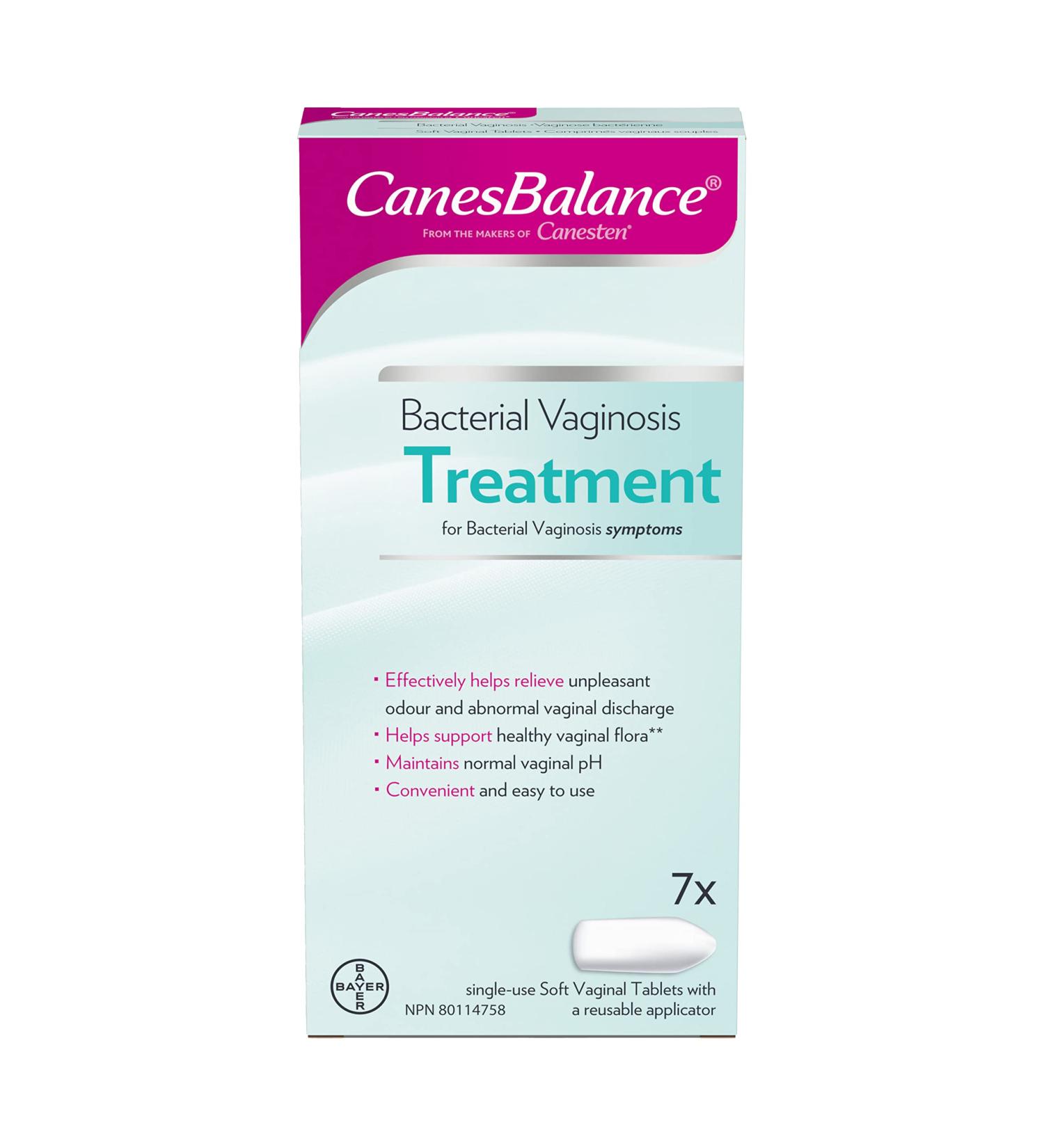 CanesBalance Bacterial Vaginosis Treatment For BV Symptoms - BV Treatment For Women Relieves Vaginal Odor Maintains Normal Vaginal pH Supports Vaginal Health 7 Soft Vaginal Tablets With Applicator - Buy Online on GoSupps.com