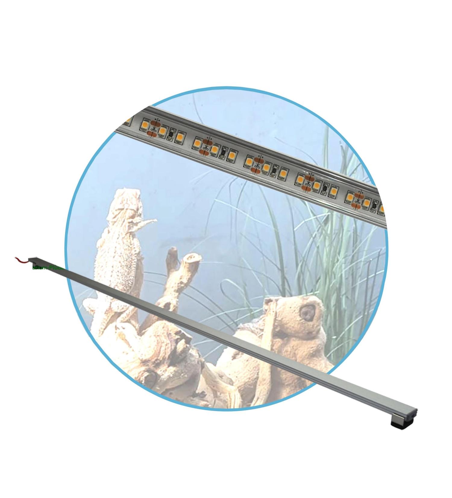Shop AQUARIUM PL DERHAUSEN 100 cm LED Lighting for Terrariums - Ideal for Desert Reptiles & Plants - Buy Online on GoSupps.com