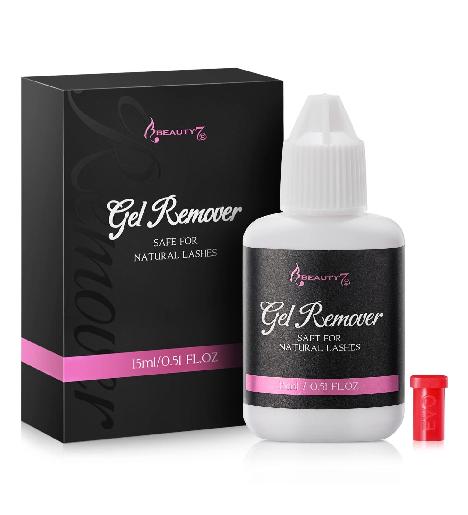 Beauty7 Lash Remover Gel - Safe & Fast Eyelash Extension Adhesive Dissolver - Low Irritation 15ml - Professional Use - Buy Online on GoSupps.com