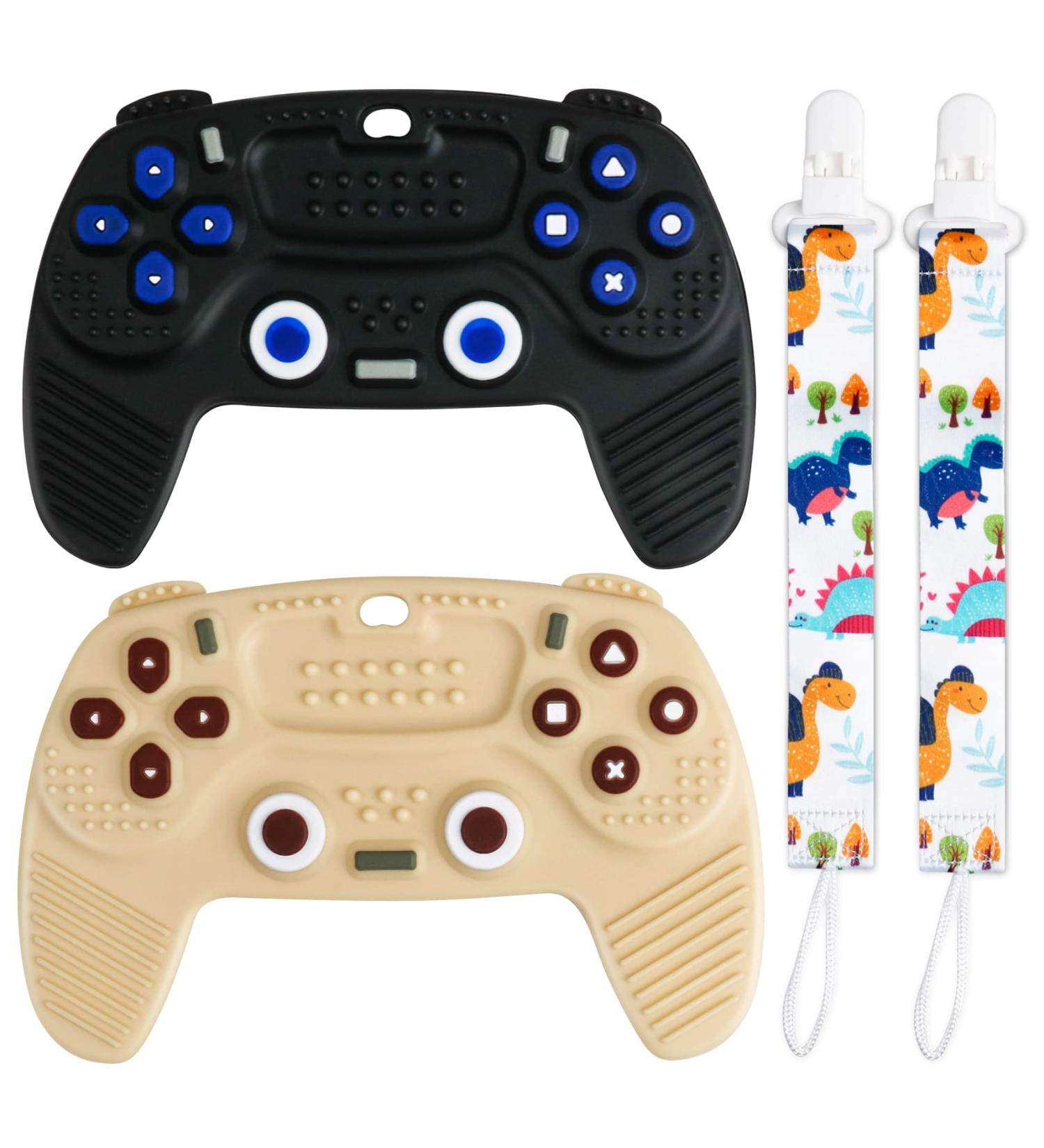 Silicone Teething Toys for Babies 0-12 Months - Remote Controller Sensory Chew Toys (2-Pack) - Buy Online on GoSupps.com