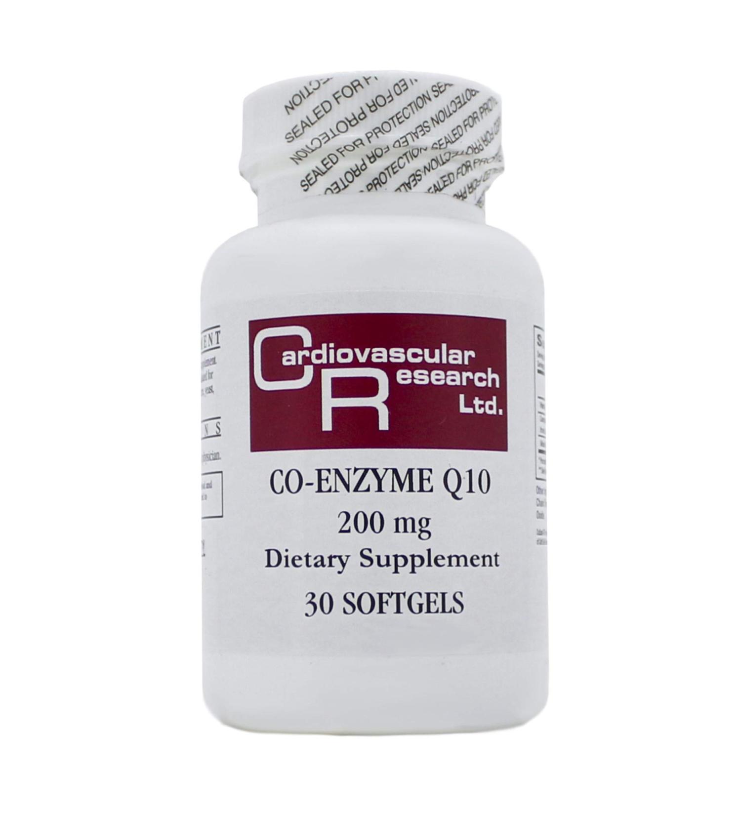 Cardiovascular Research Coenzyme Q10 200 Mg White 30 Count