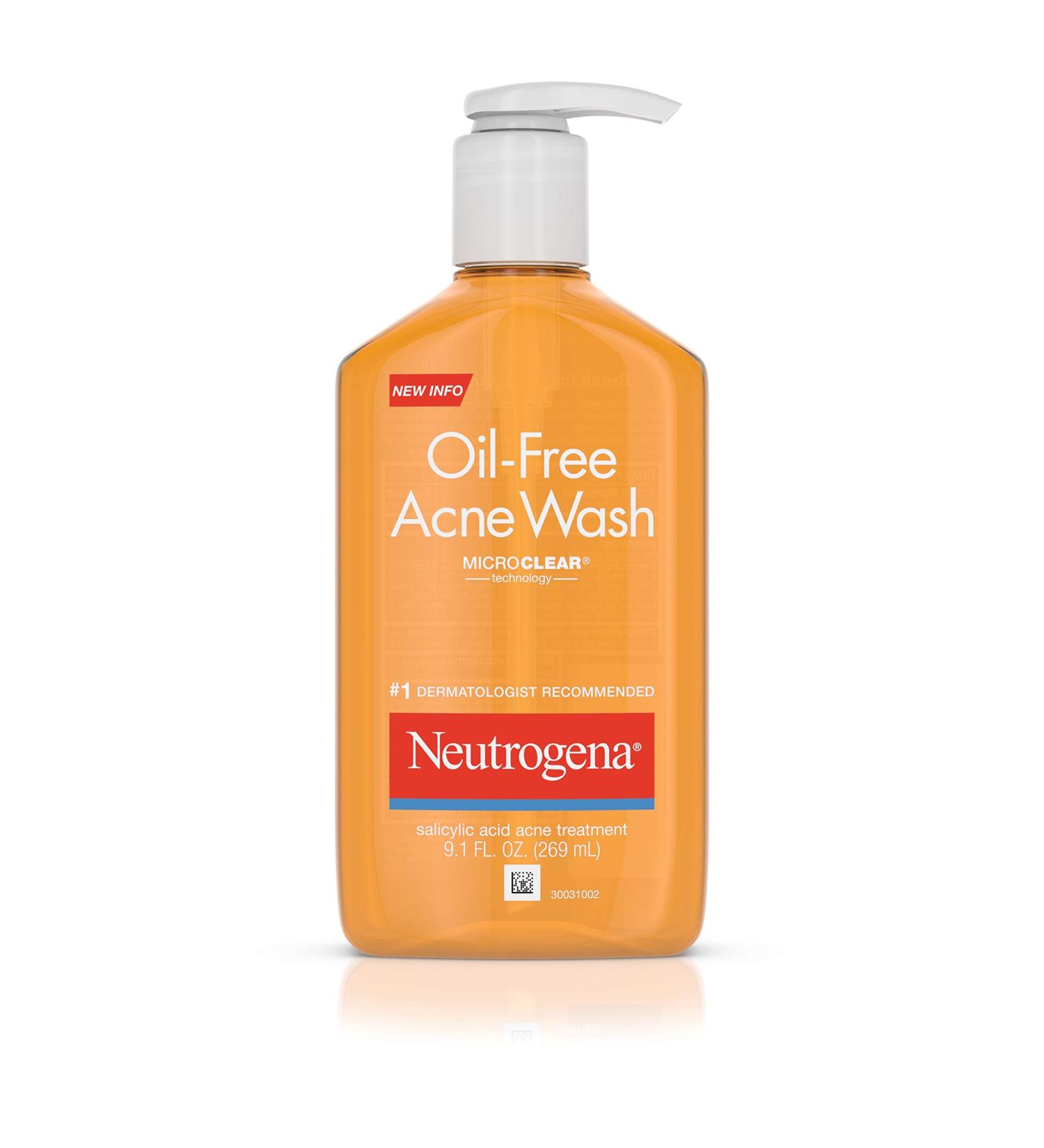Neutrogena Oil-Free Acne Wash 9.1 oz - Effective Acne Treatment for Clear Skin - Buy Online on GoSupps.com