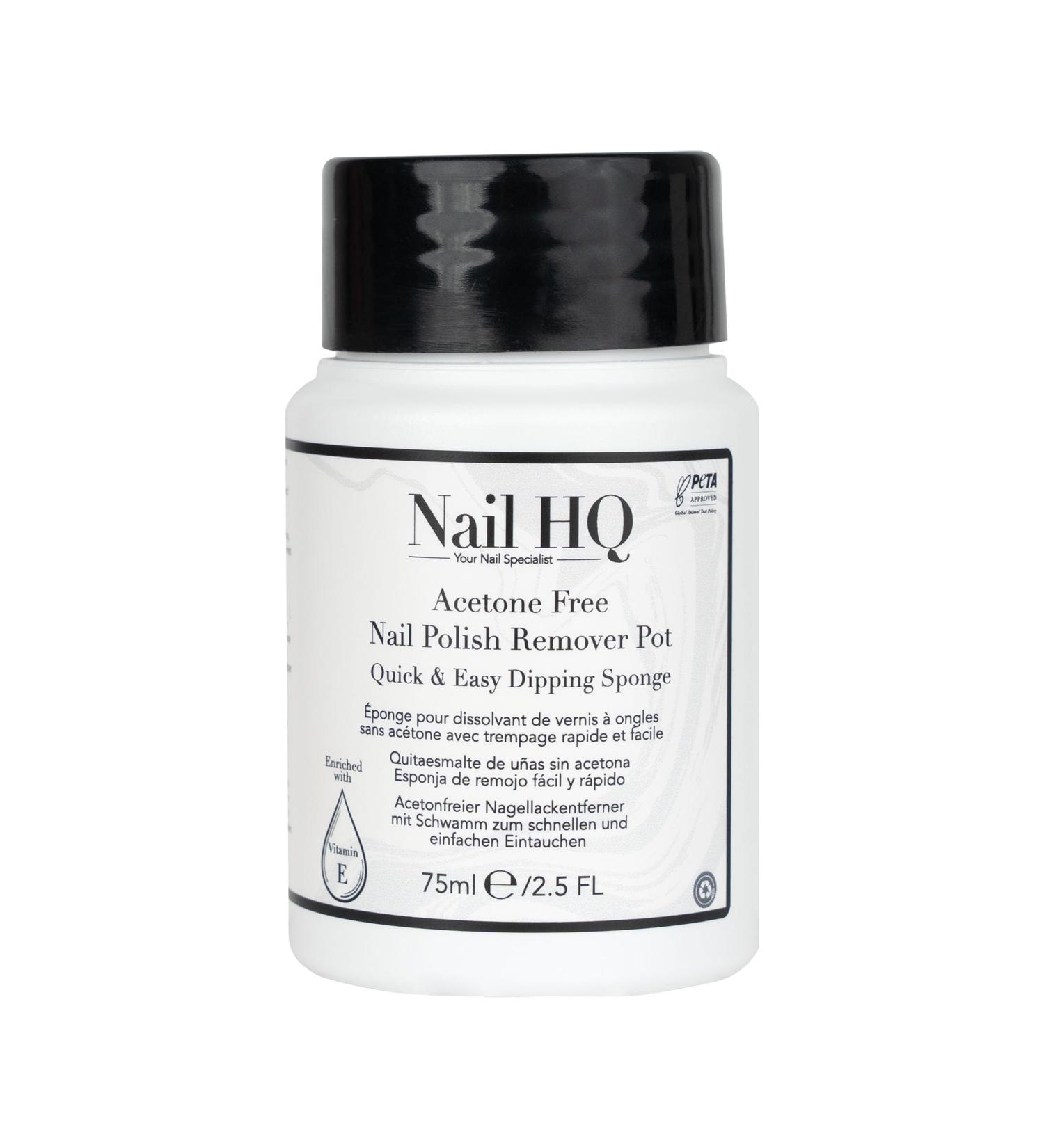 Nail HQ Acetone-Free Nail Polish Remover Sponge - 75ml | Gentle Formula - Buy Online on GoSupps.com