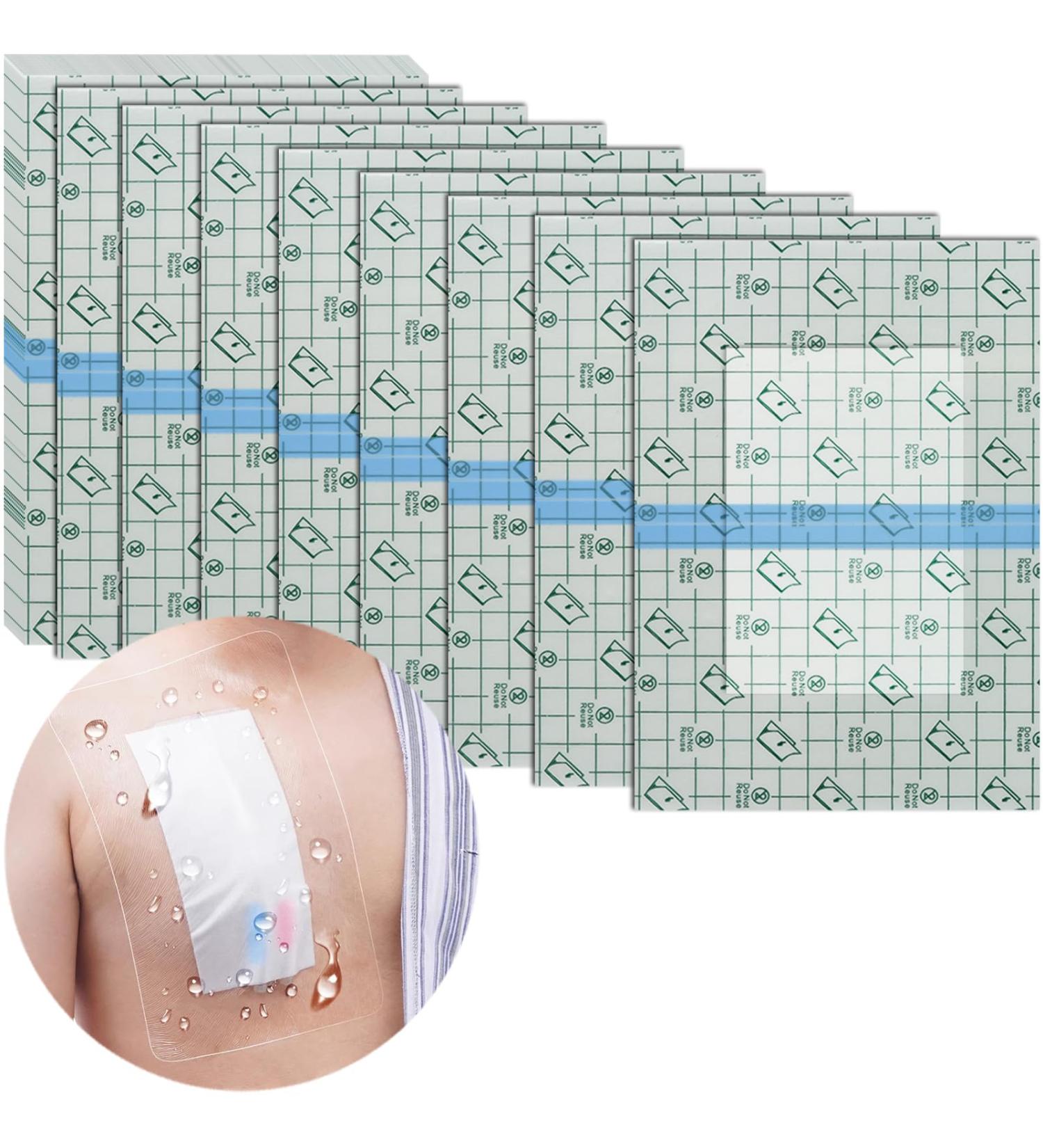 Waterproof Shower Protector for Catheter & Chemo Port | 10x12 Inch Dialysis Cover (Pack of 7) - Non-Glue Design for PICC Line & PD Accessories - Buy Online on GoSupps.com