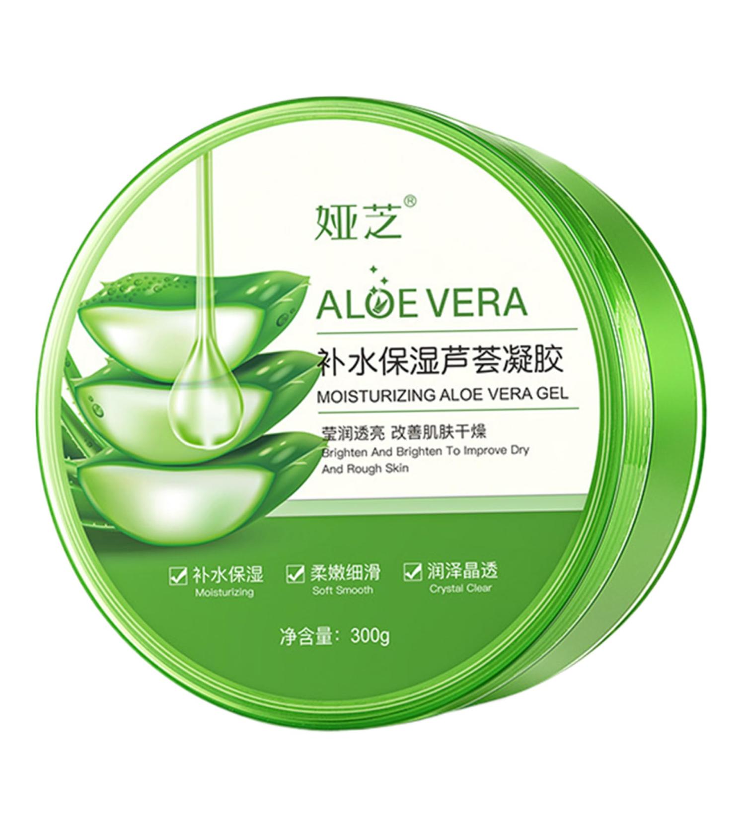 Buy Organic Aloe Vera Gel 300g - Natural Moisturizer for Face & Body Sun Relief & Sensitive Skin Hydration - Buy Online on GoSupps.com