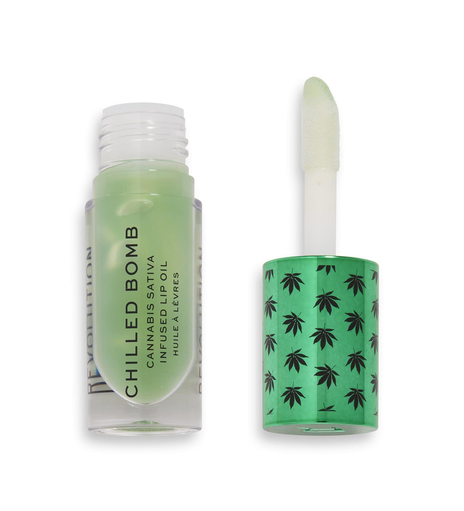 Revolution Good Vibes Chilled Bomb Lip Oil - Hydrating Lip Treatment - Buy Online on GoSupps.com