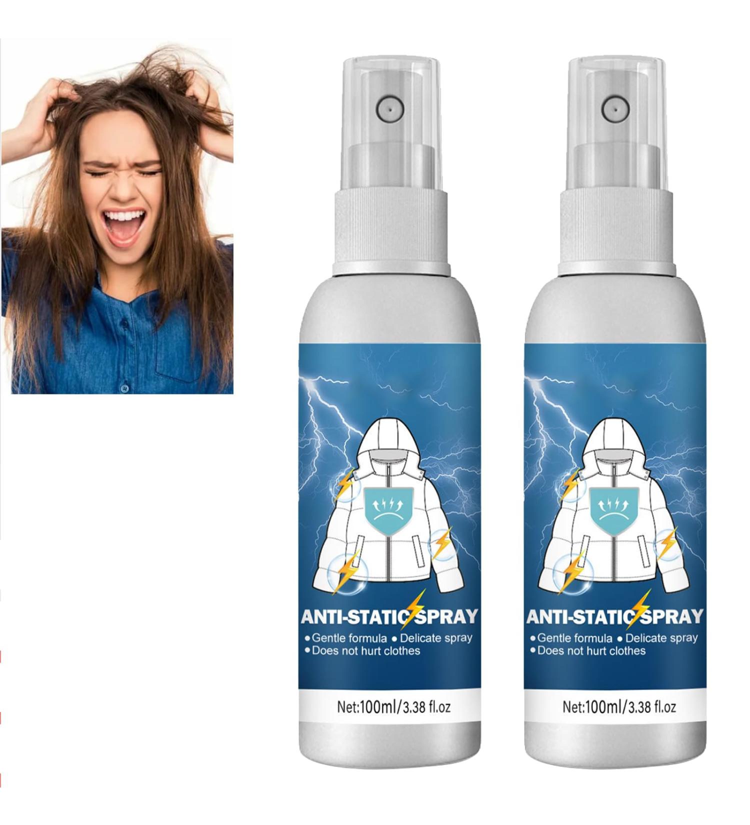 Tokaneit Anti Static Spray Anti Static Spray for Clothes Reduce Static Electricity in Clothes Clothes Static Remover Static Remover for Clothes Static Eliminator Spray Static Cling Remover 100ML 2PC - Buy Online on GoSupps.com