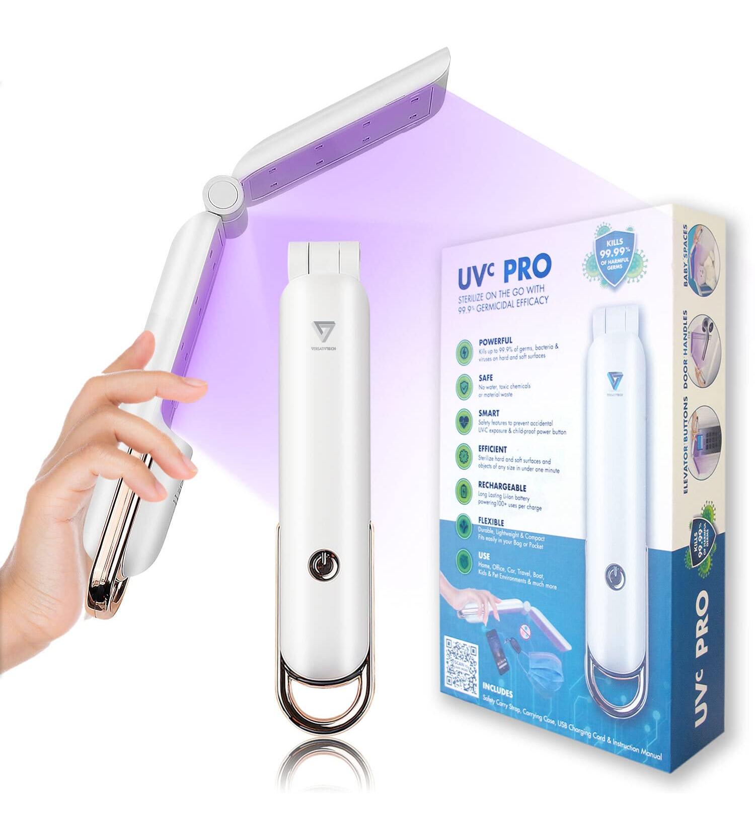 Versativ UV-C Sanitizing Wand: Portable Folding UVC Light for 99% Germs & Bacteria Sterilization - Buy Online on GoSupps.com