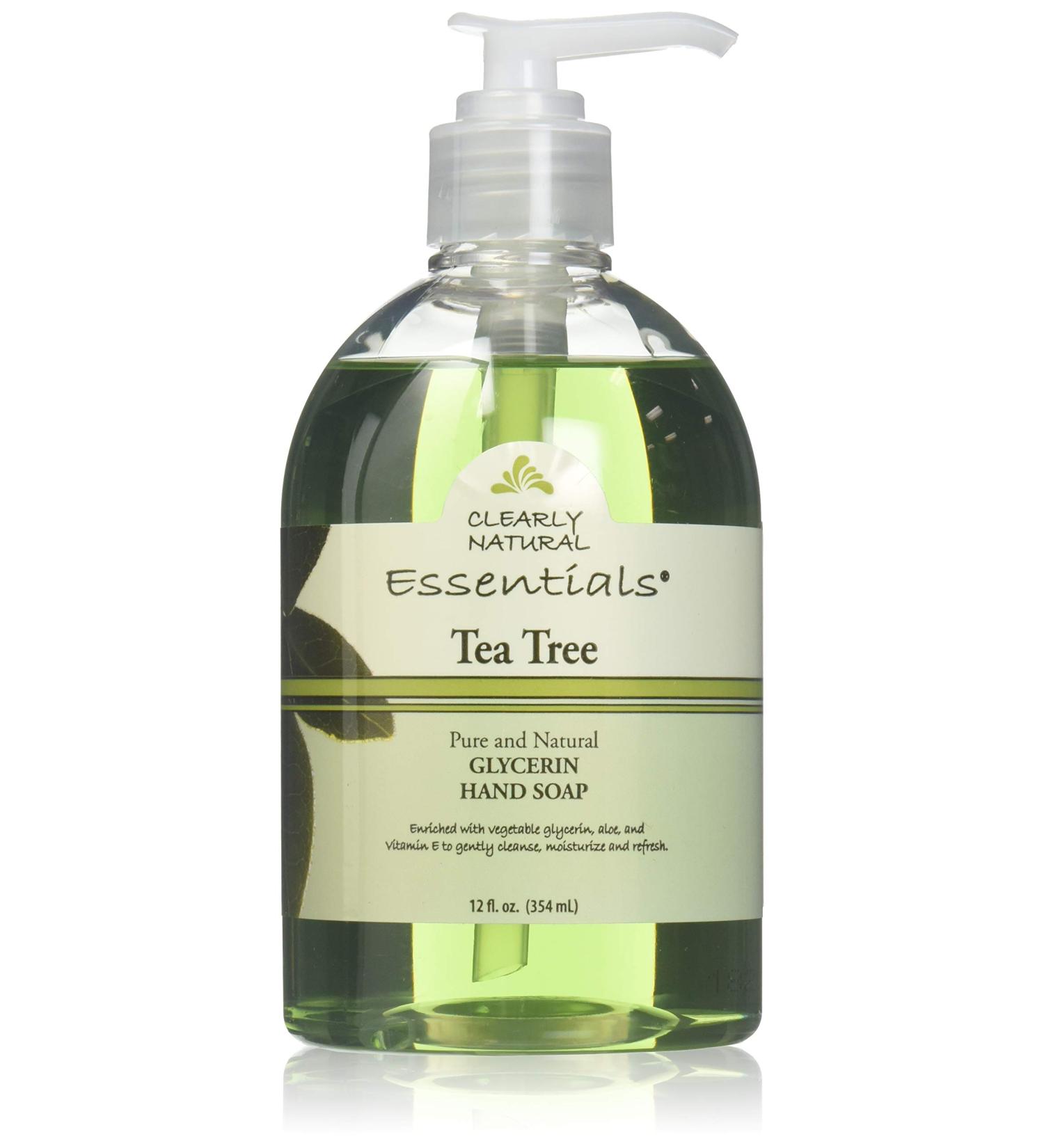 Clearly Natural Tea Tree Liquid Glycerine Soap - Pack of 2 | 12 Oz | Natural Skin Care - Buy Online on GoSupps.com