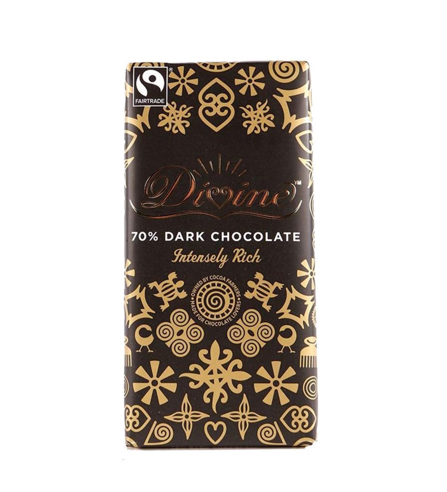 Divine | 70% Dark Chocolate | 10 x 90g