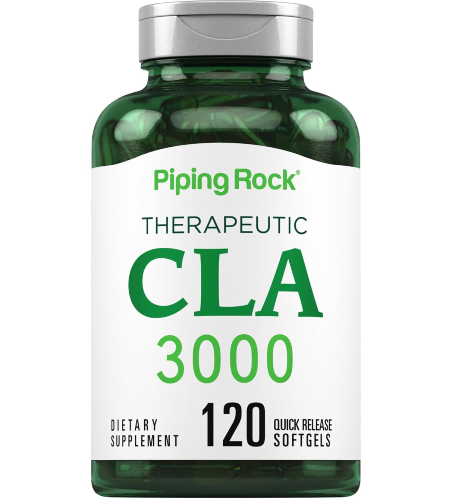 Piping Rock CLA Supplements | 3000mg | Conjugated Linoleic Acid | 120 Softgels | Non-GMO Gluten Free - Buy Online on GoSupps.com