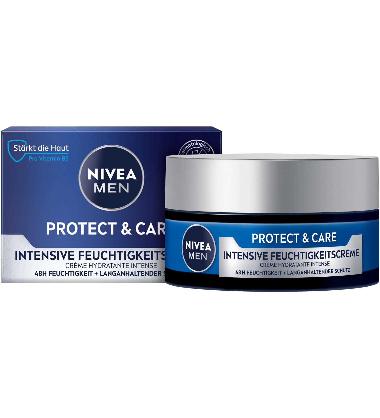 NIVEA MEN Protect & Care Intensive Soothing Moisturizing Face Cream for Men 48h with Aloe Vera and Pro Vitamin B5 (50 ml)
