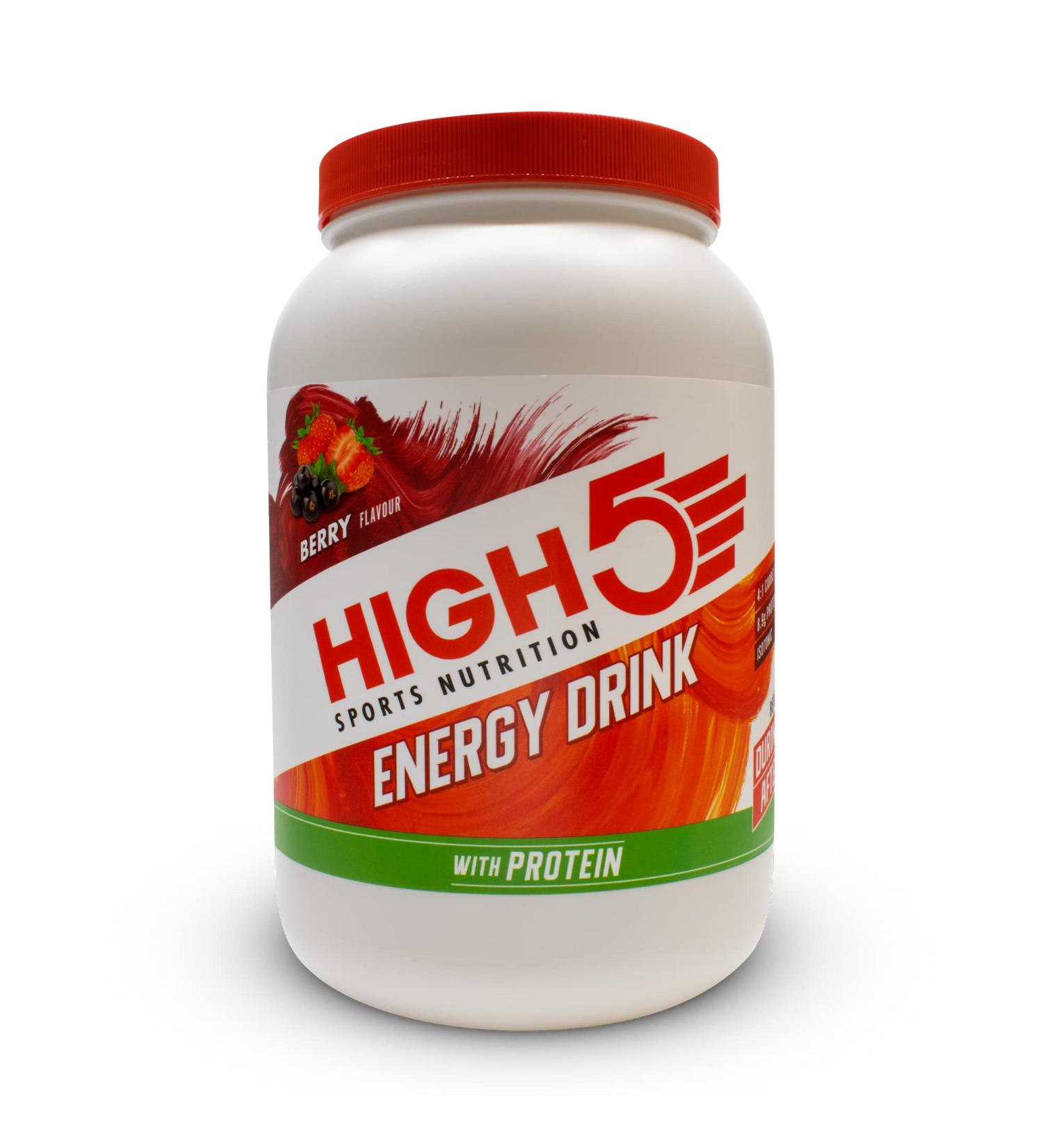 HIGH5 Energy Drink with Protein, Carbs, and Electrolytes (Berry 1.6kg) - Energize Your Workout - Buy Online on GoSupps.com
