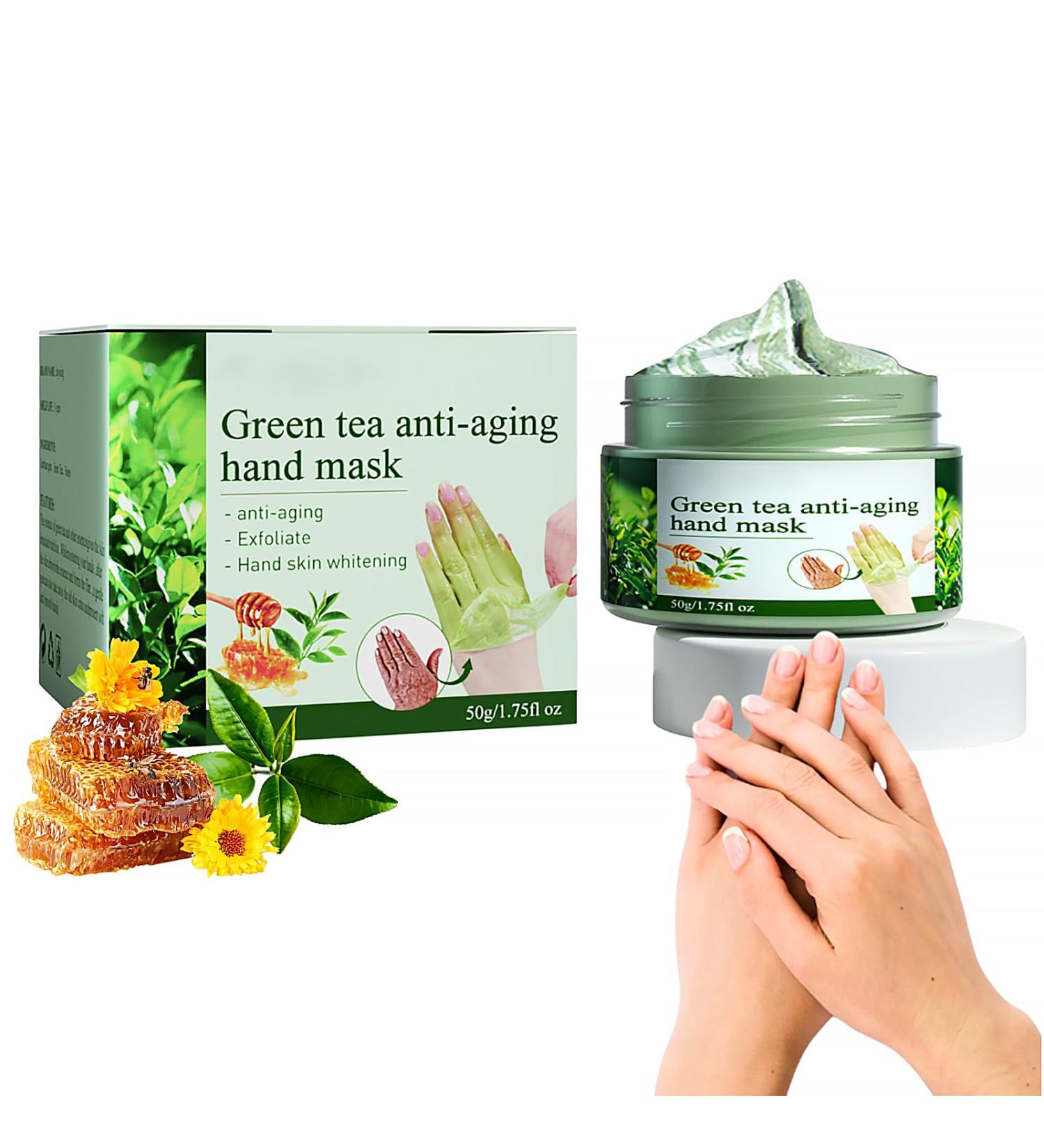 Green Tea Hand Peeling Mask Peel Off Hand Wax Mask Hydrating Hand Mask Hand Mask Moisturizing Green Tea Repair Hand Mask Hydrating Exfoliating Nourish Skin Repair Calluses Hand Care - Buy Online on GoSupps.com