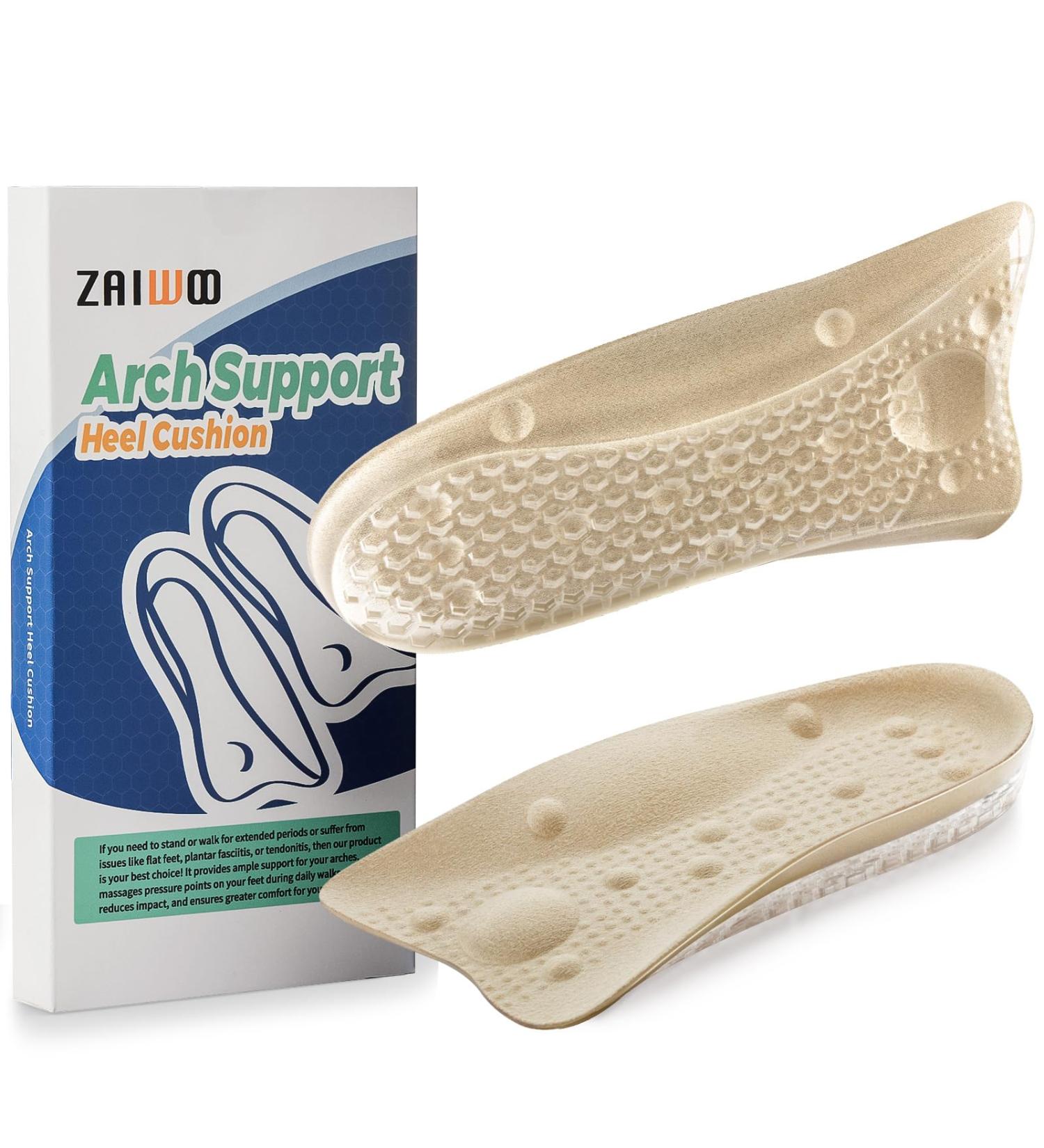 Heel and Arch Pain Relief Gel Massage Insoles - 3/4 Length for Men & Women | Comfort & Support | International Shipping Available - Buy Online on GoSupps.com