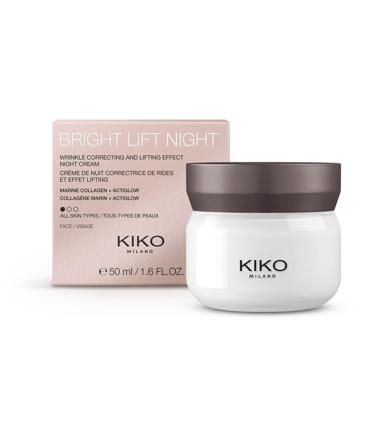KIKO Milano Bright Lift Night | Renewing And Lifting Night Cream With Marine Collagen - Buy Online on GoSupps.com