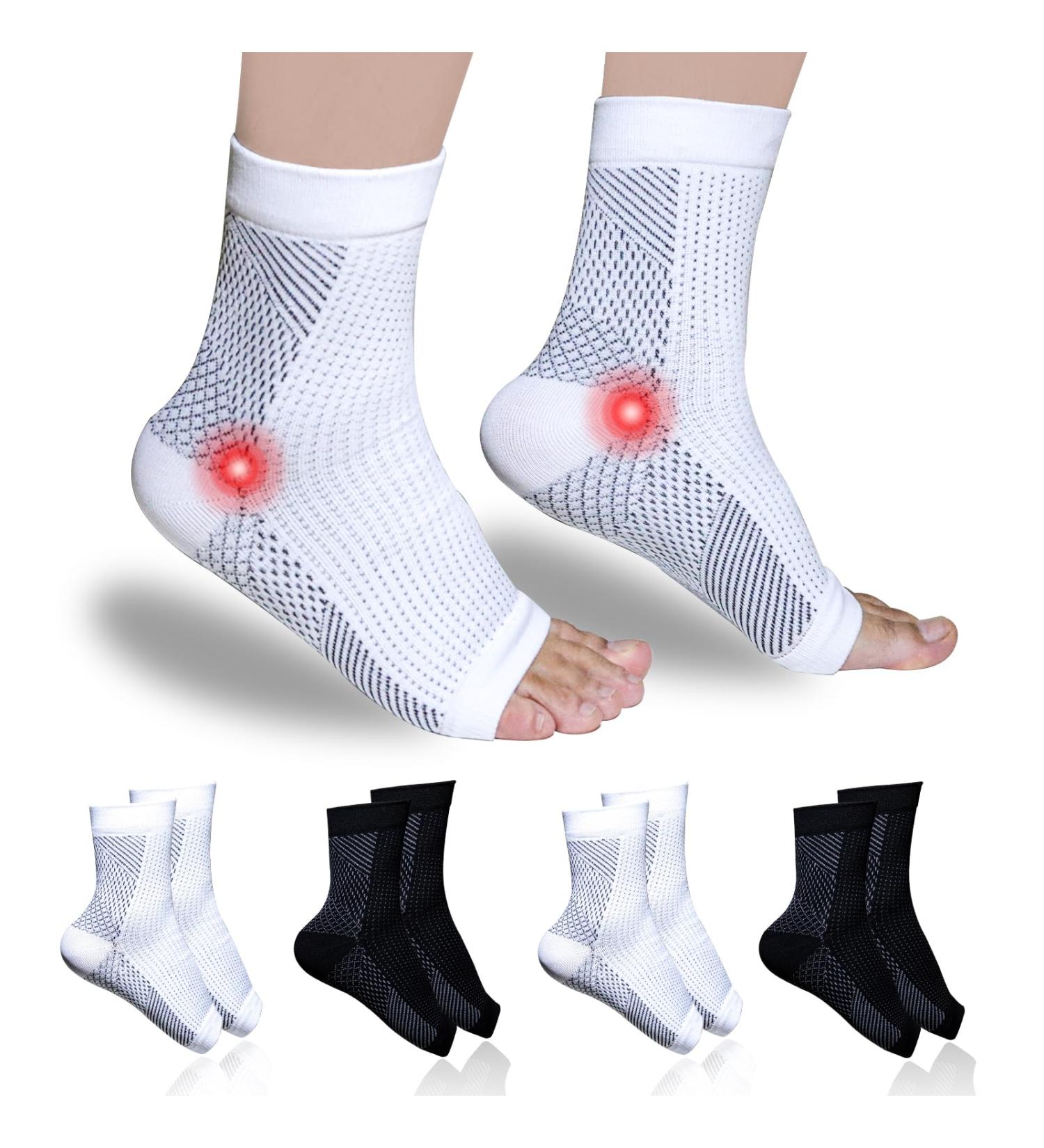 Got Fun 4 Couples Plantar Fasciitis Compression Ankle Bandage Socks - Men s & Women s Heel Spur Support - Buy Online on GoSupps.com