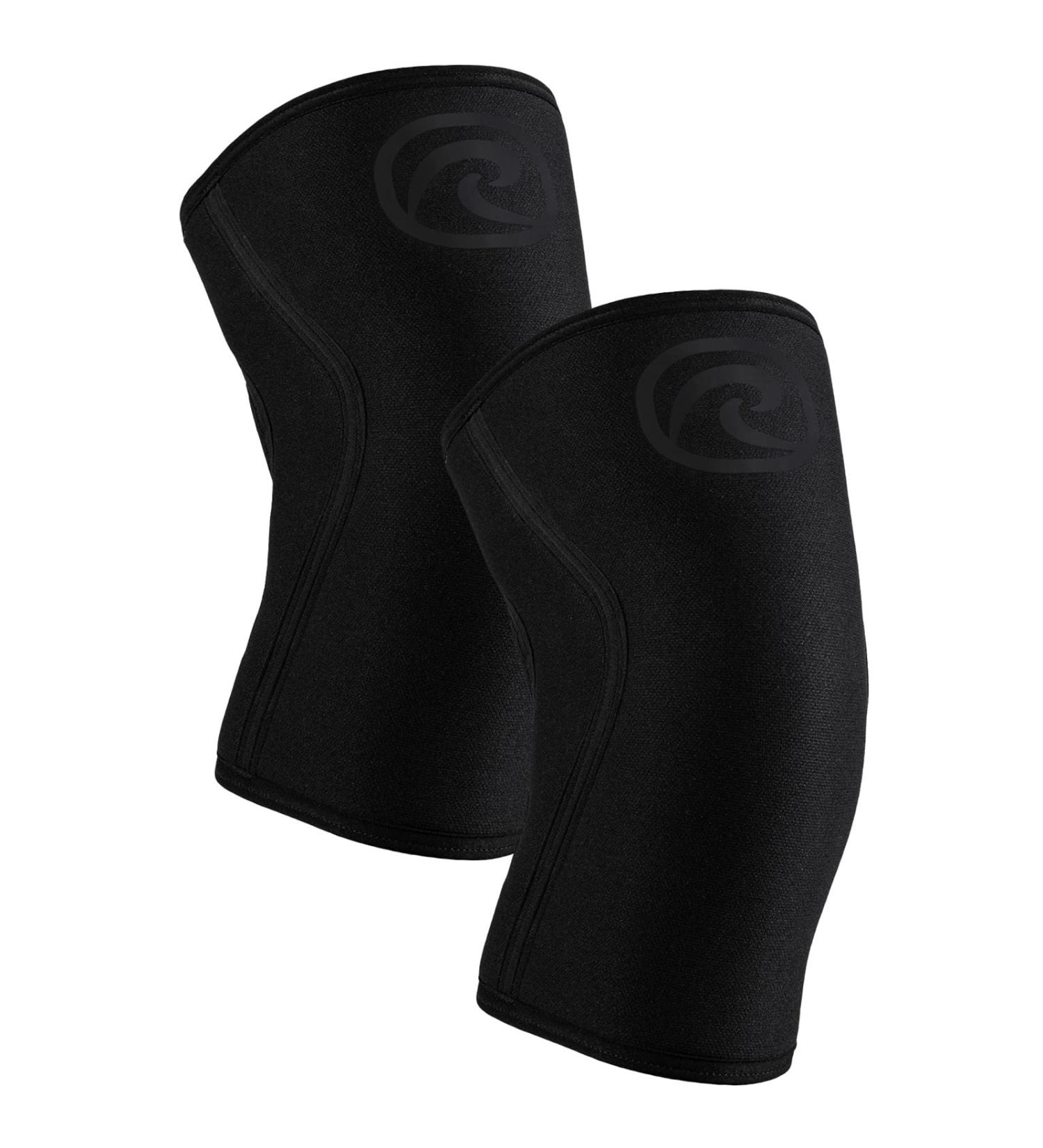 Rehband 7mm Power Max Knee Compression Sleeve - Neoprene Support for Bodybuilding & Powerlifting - Carbon/Black Large Pair - Buy Online on GoSupps.com