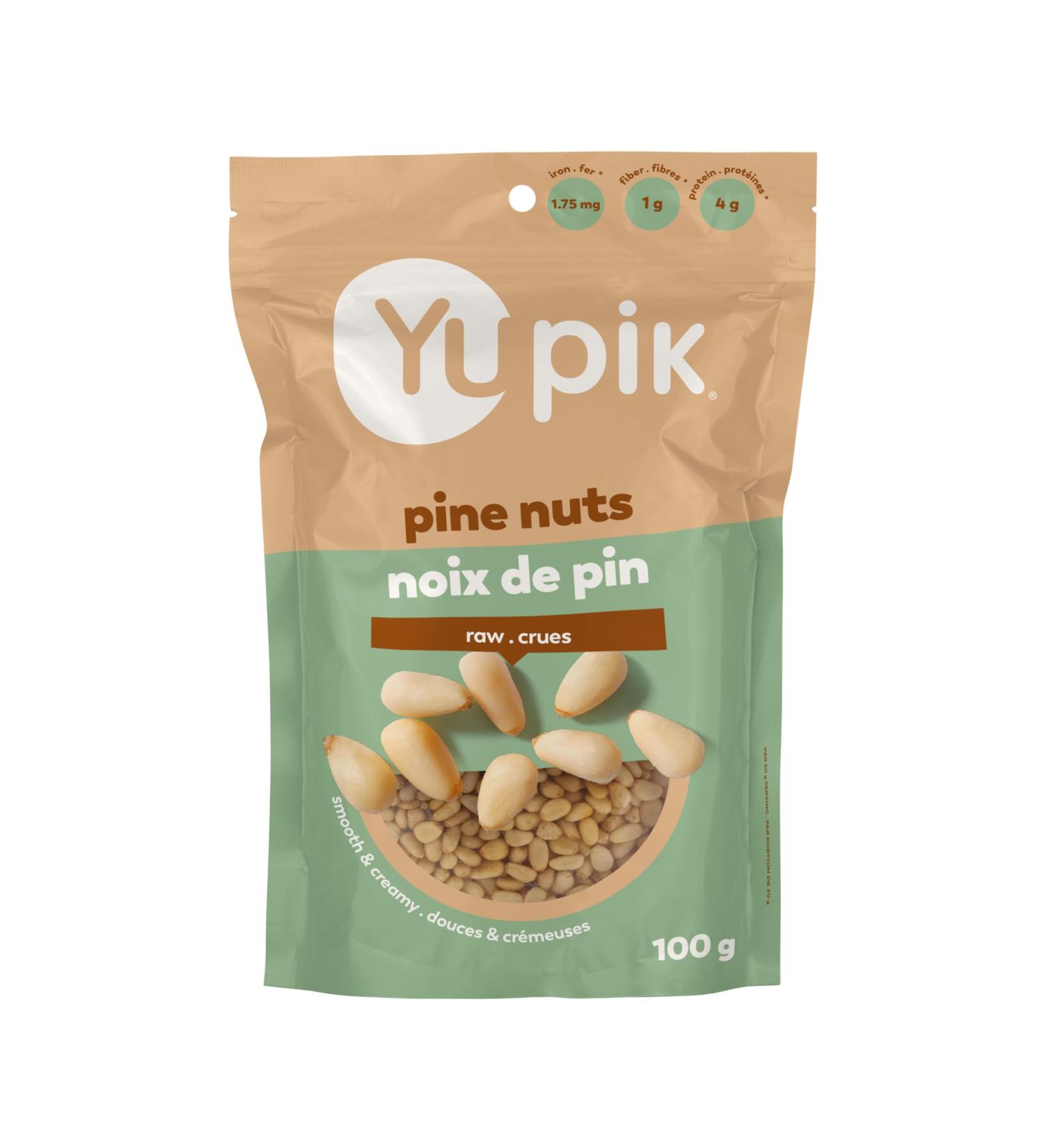 Yupik Pine Nuts 100 g Gluten-Free Kosher Smooth & Creamy Pine Kernels Raw Nuts Shelled Unsalted Unroasted Oil-Free Source of Iron - Buy Online on GoSupps.com
