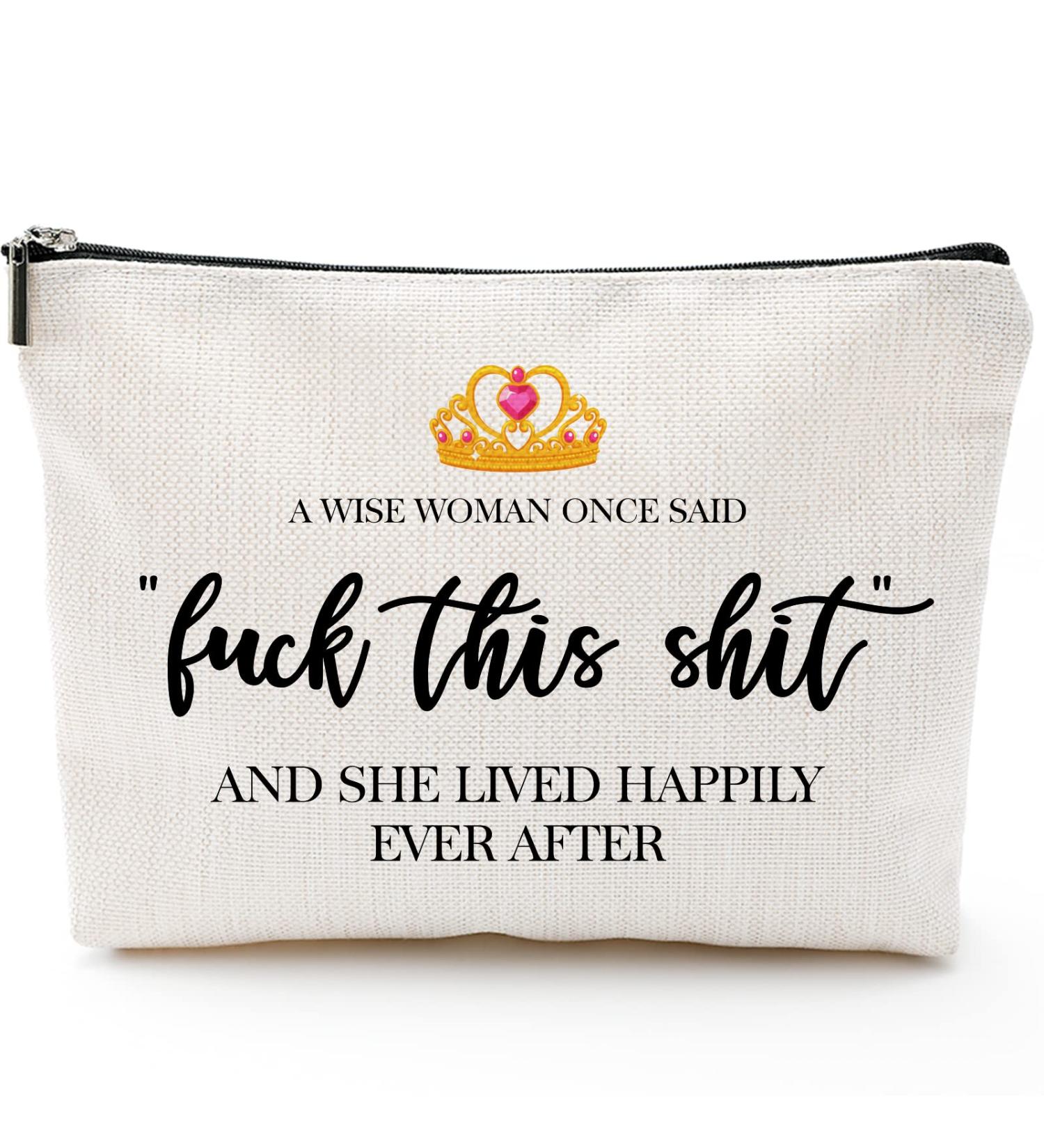 Luck This S-hit Makeup Travel Case - Fun Birthday Gift for Women - Buy Online on GoSupps.com