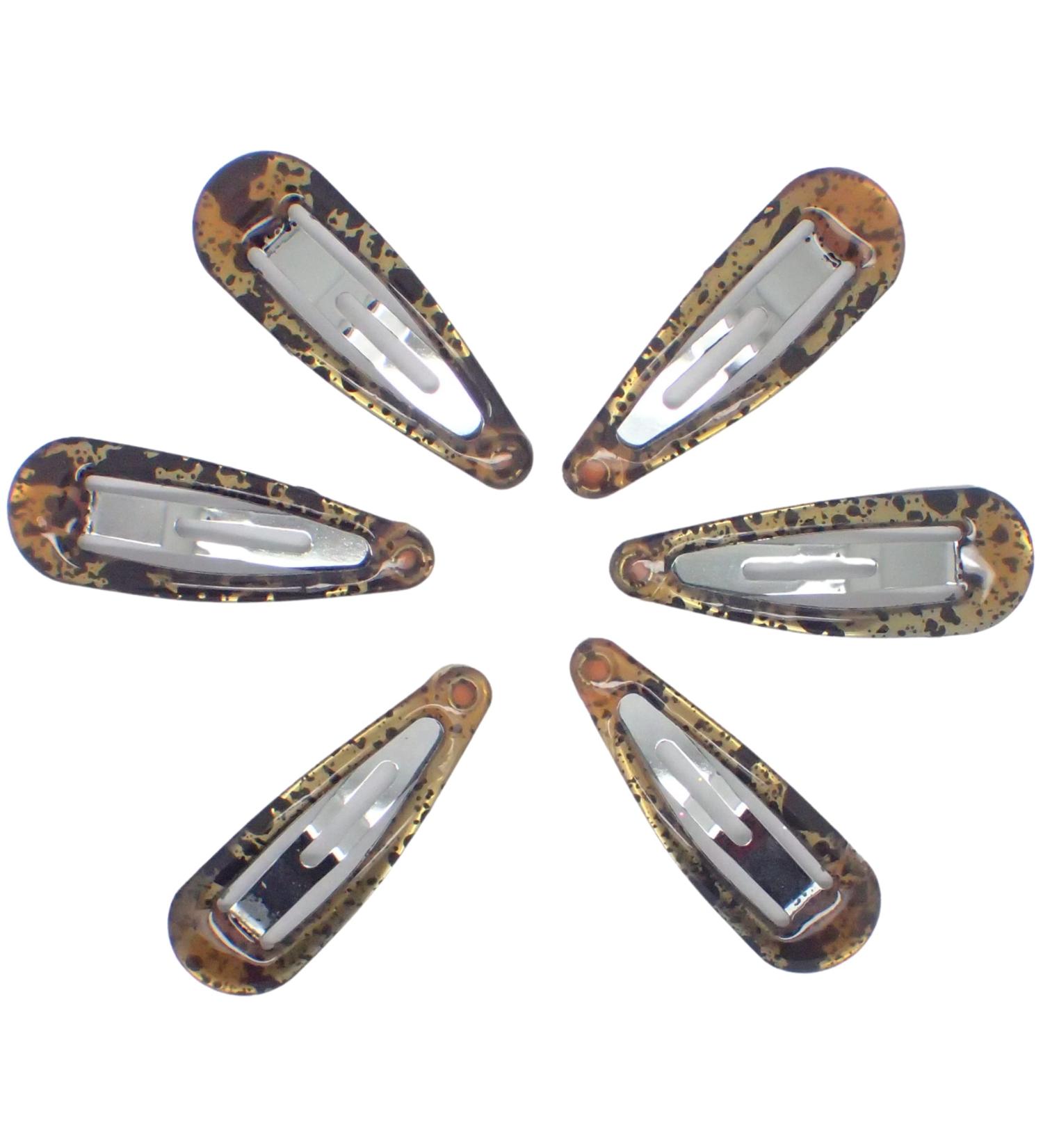 Topkids Accessories Small Mini Snap Hair Clips for Girls and Women Girls Hair Accessories Hair Styling Clips Hair Slides Mini Hair Clips Toddler Hair Clips Metal Hair Clips (Gold Tort x6) - Buy Online on GoSupps.com