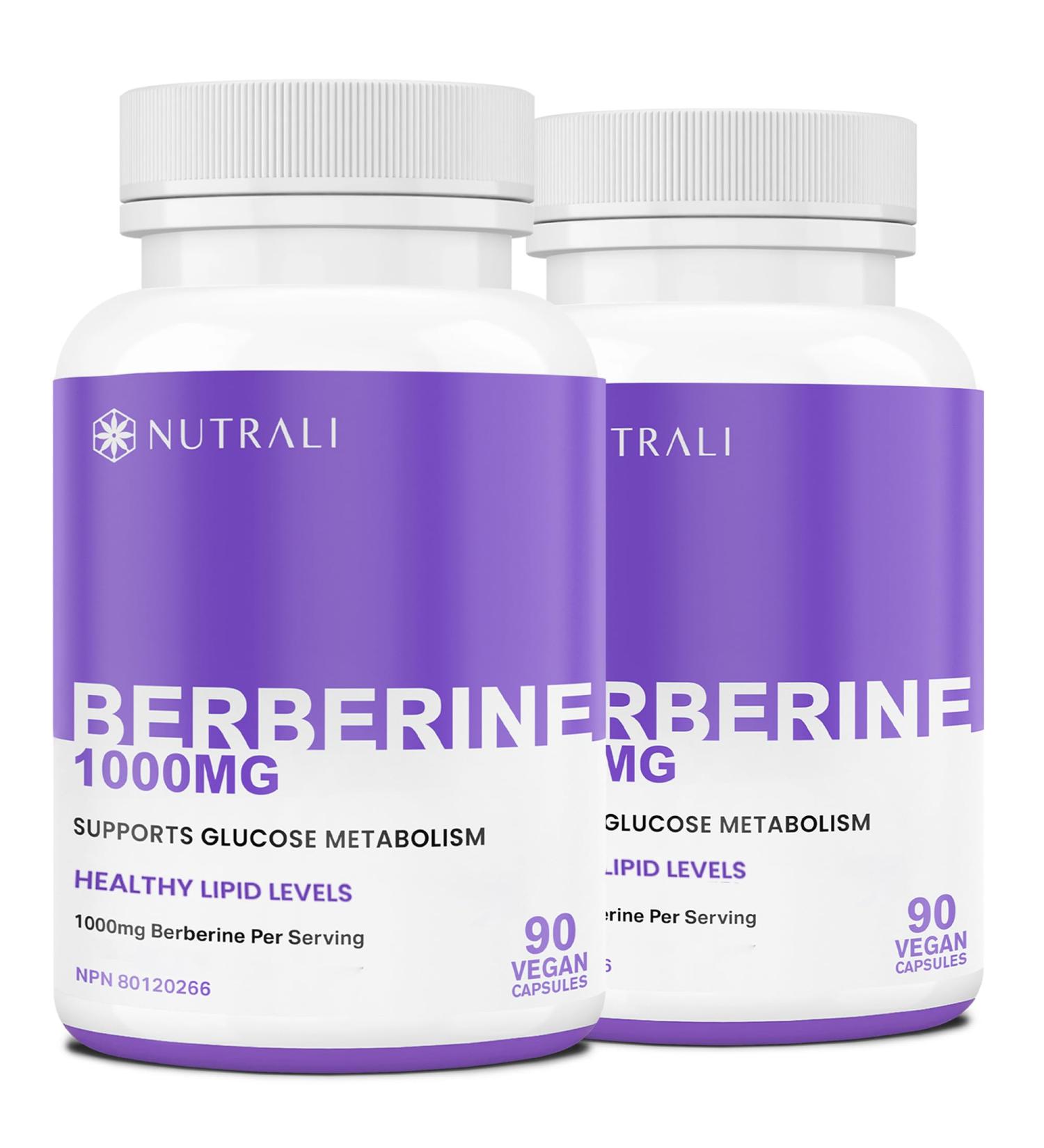 New Berberine MAXIMUM POTENCY 1000mg per Serving (2 capsules 500mg each) Supports Blood Sugar Levels Healthy Lipid (Fat) and Glucose Metabolism. Non-GMO Vegan Gluten Free. 90 Easy to Swallow Capsules- 2 pack 90 count (Pack of 2) - Buy Online on GoSupps.com